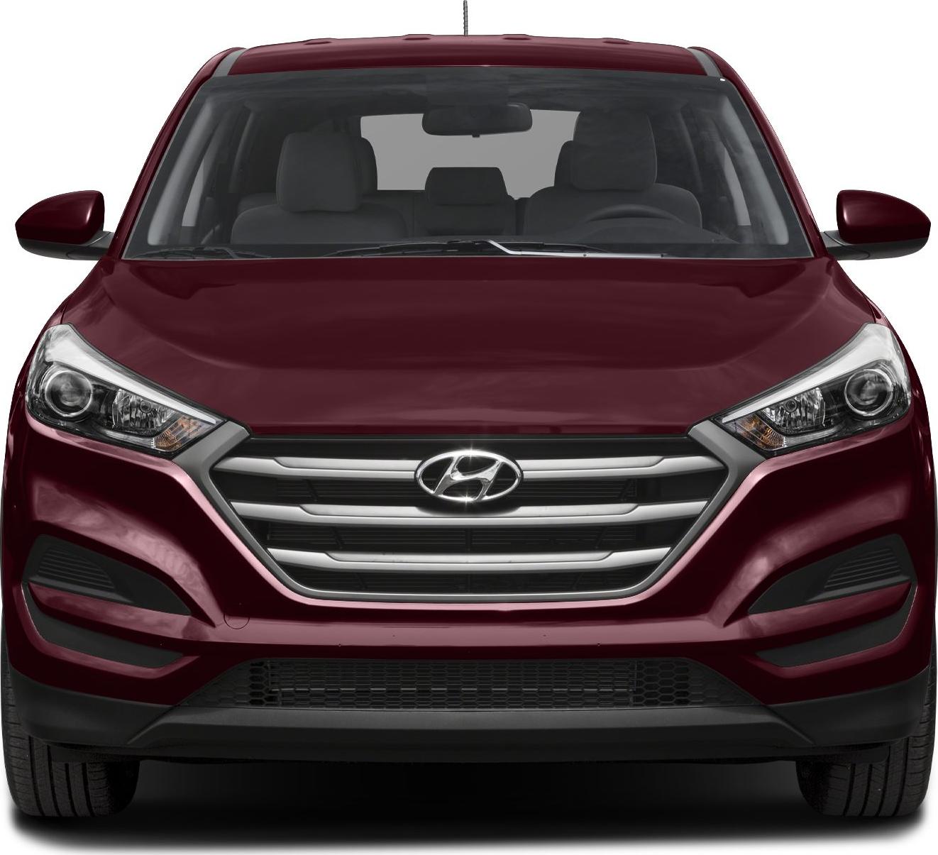 Front view showing grille and angular headlights of a modern SUV.