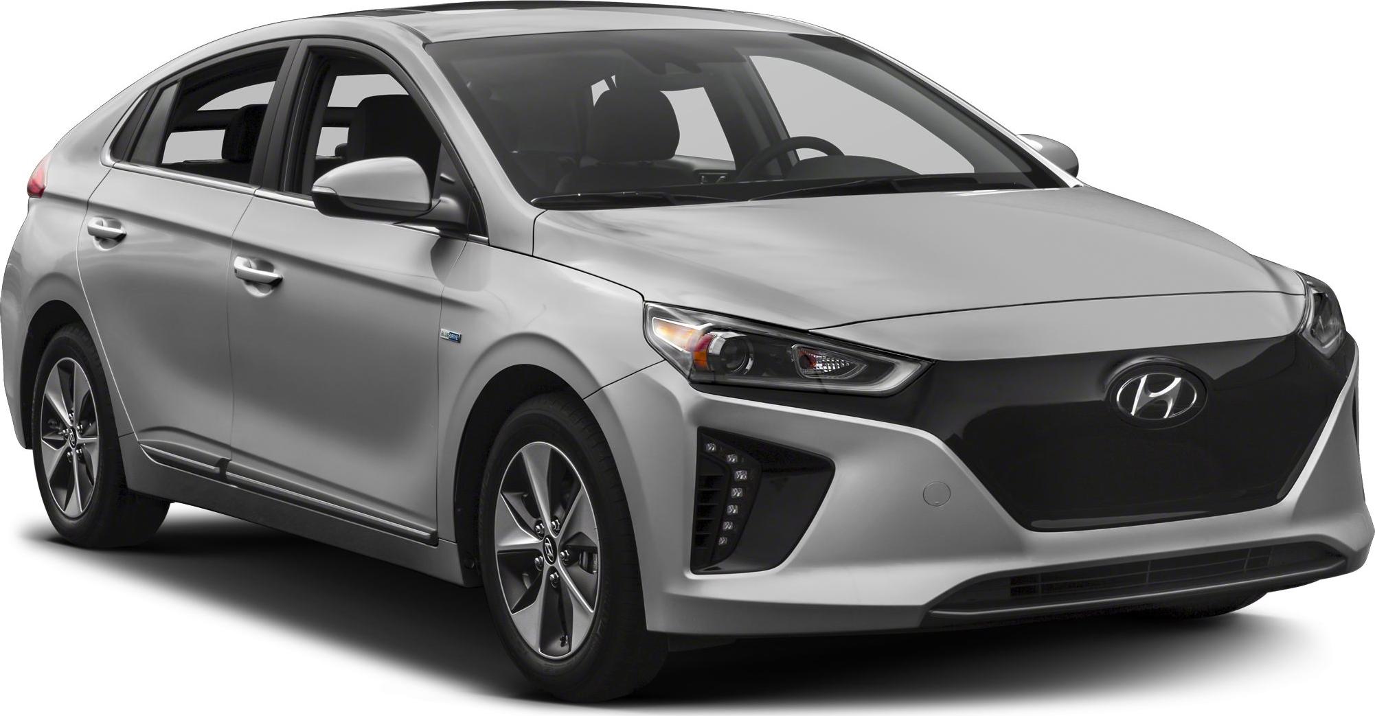 Silver car front side view with modern headlights and aerodynamic contours