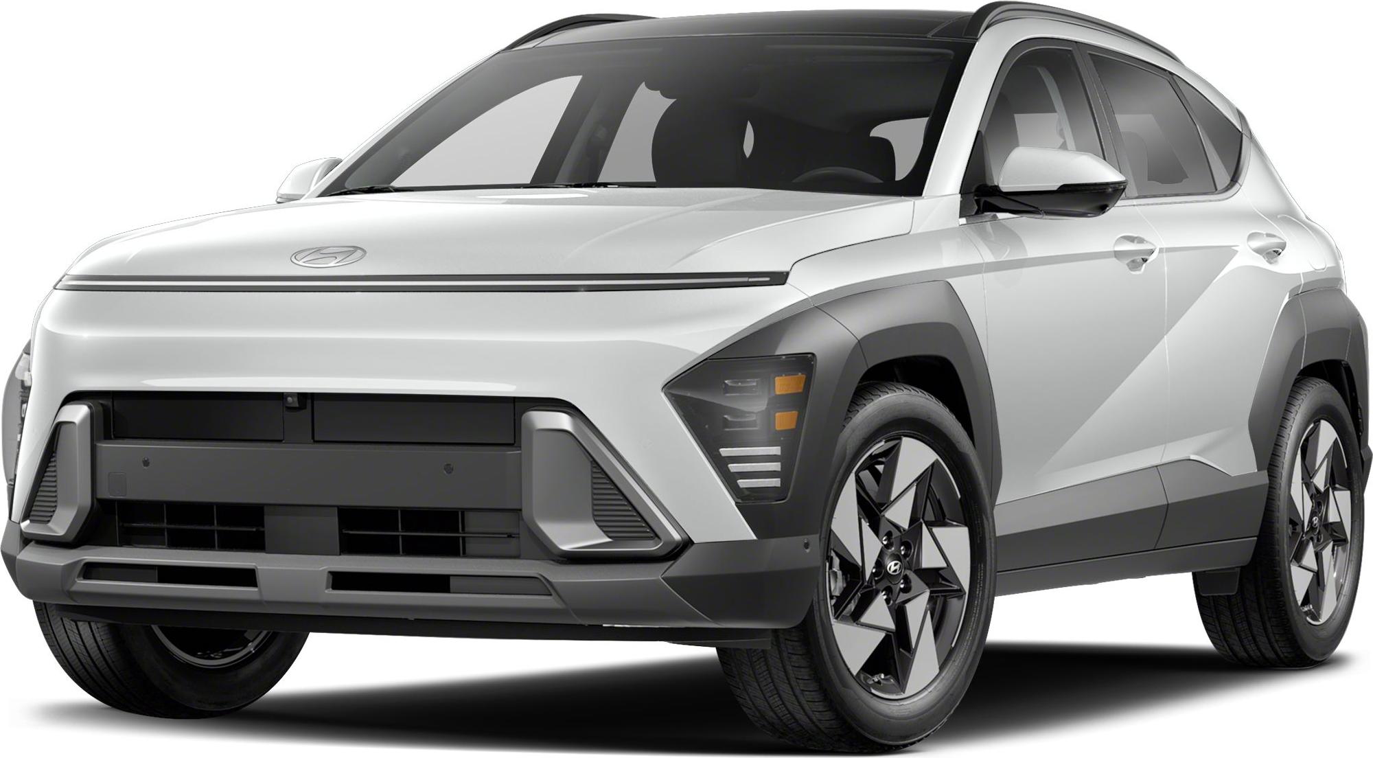 Futuristic front with LED headlights and aerodynamic design on a compact SUV.