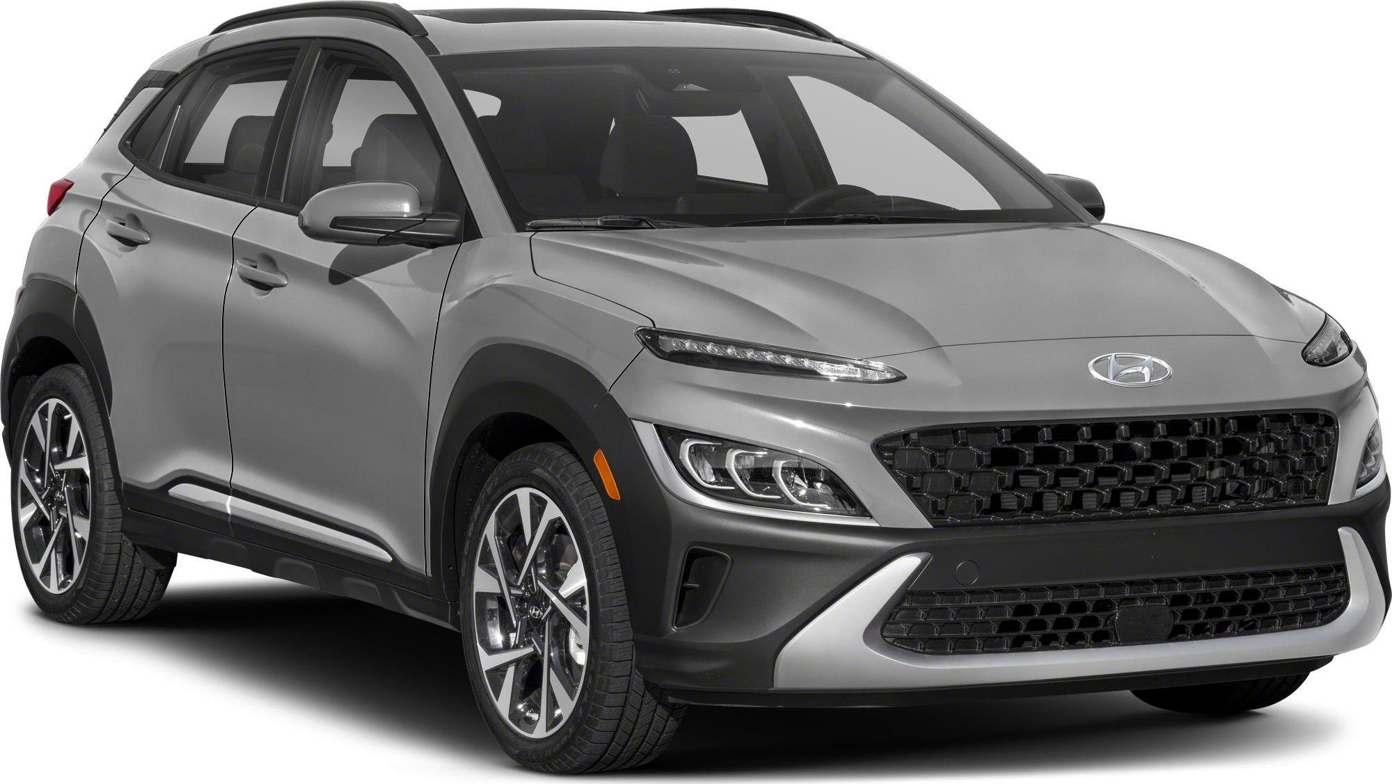Split LED headlights and large black honeycomb grille at front