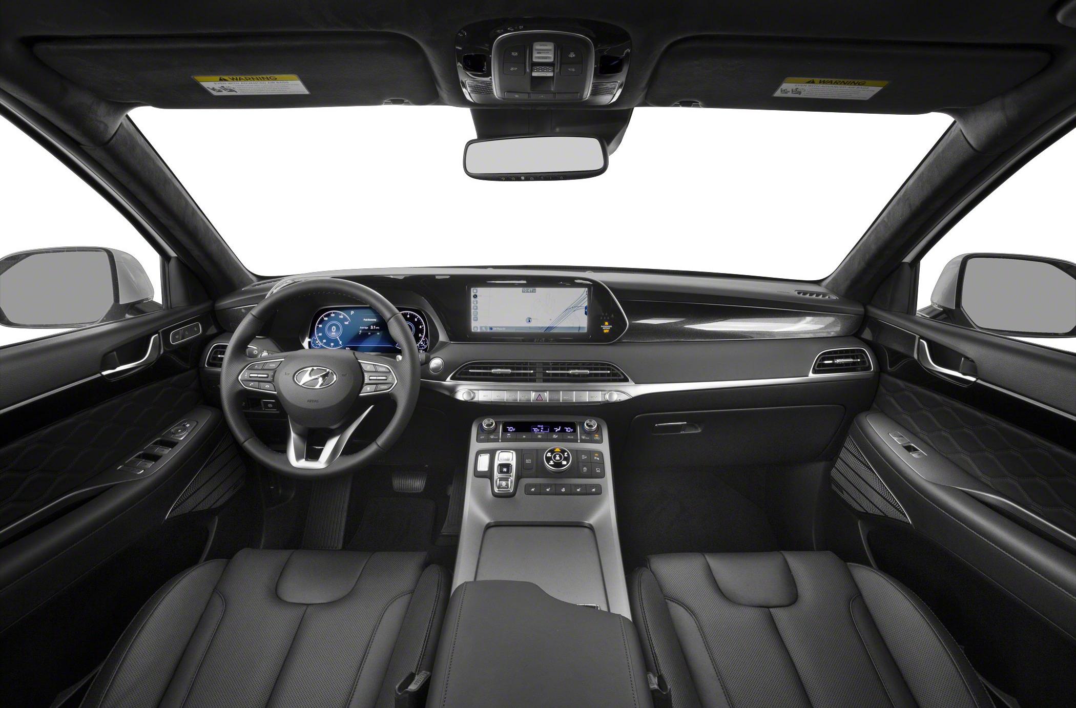 Digital dashboard, touchscreen infotainment, steering wheel and leather seats