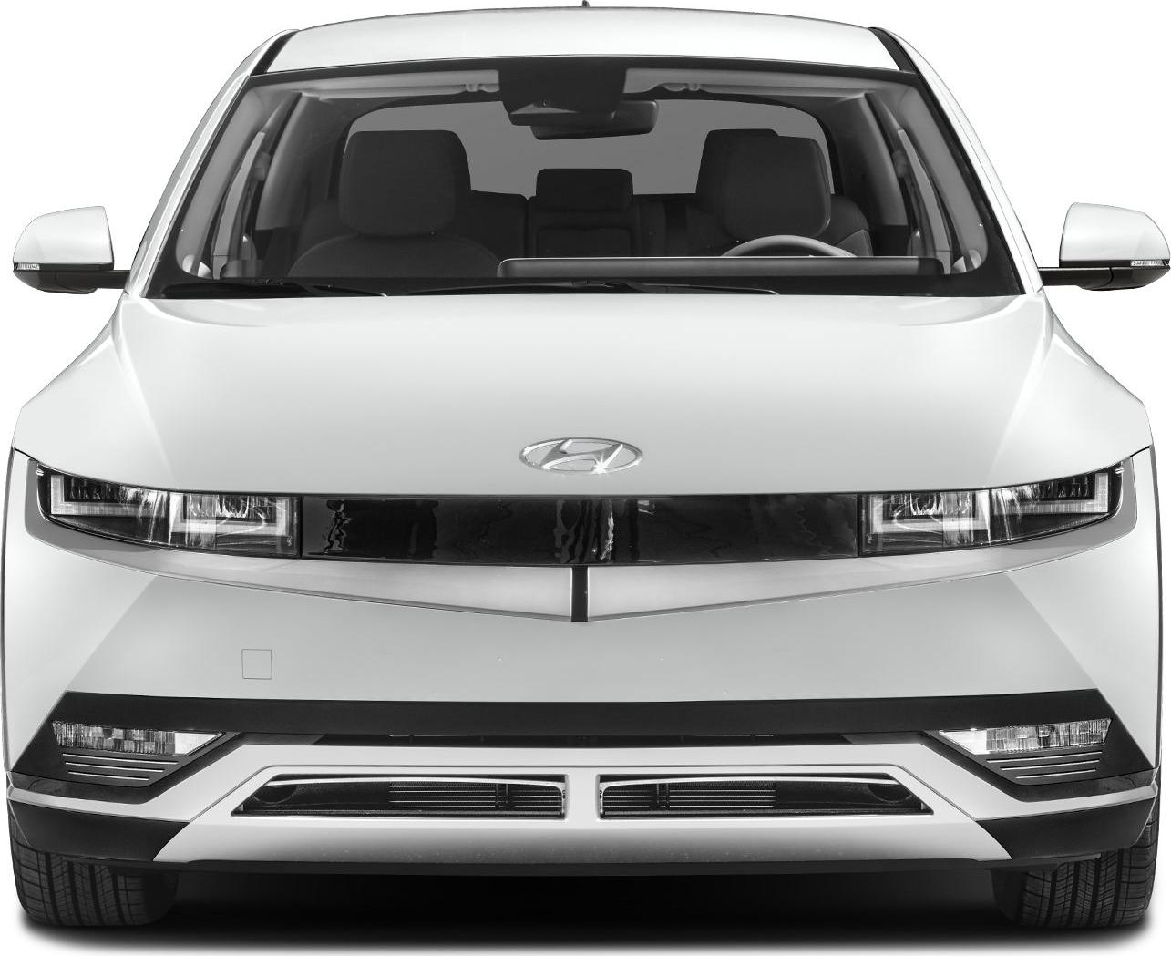 Front view with LED headlights and aerodynamic design