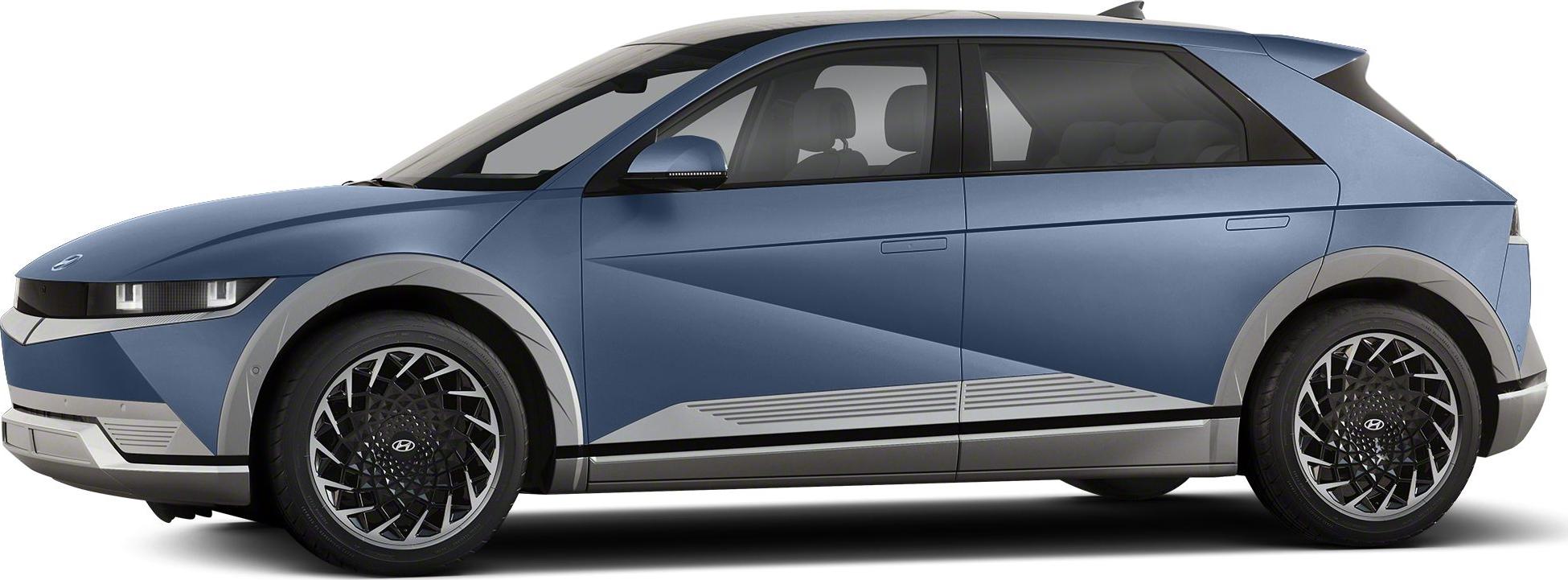 3/4 front-left view, Lucid Blue