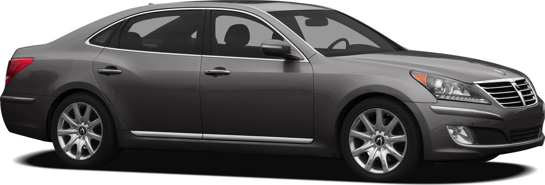 Luxury sedan side profile with chrome trim and multi-spoke alloy wheels