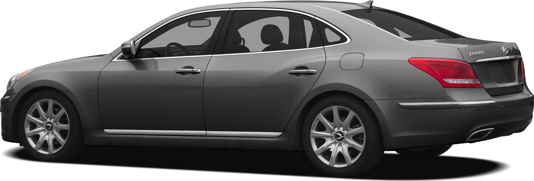 Side and rear profile of a luxury sedan with chrome detailing and alloy wheels