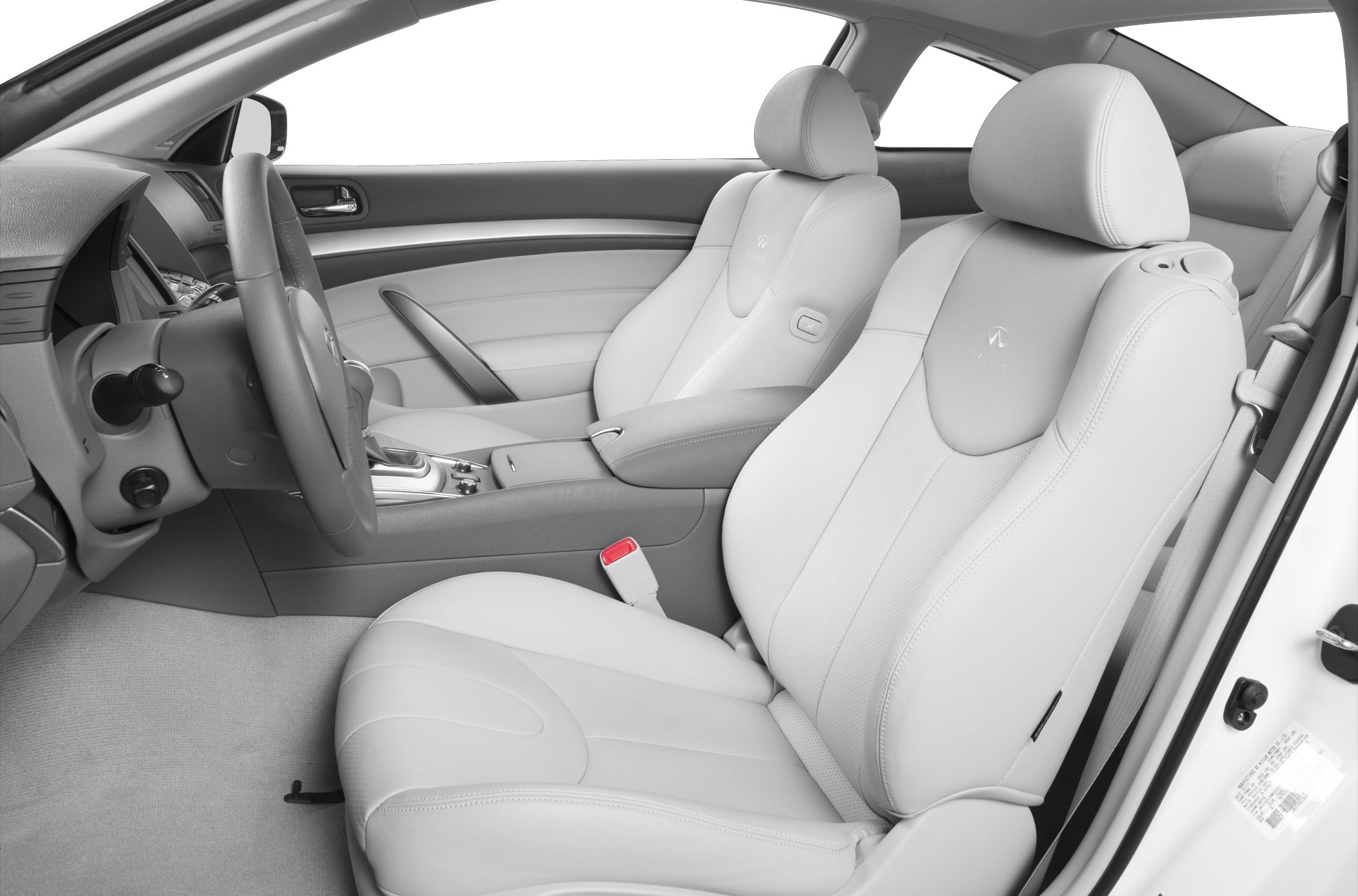 Premium leather seats and driver-centric cockpit interior