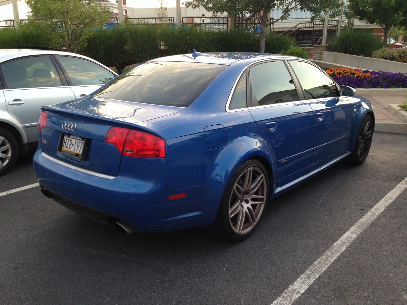 Rear and side view with tinted windows and sporty alloy wheels