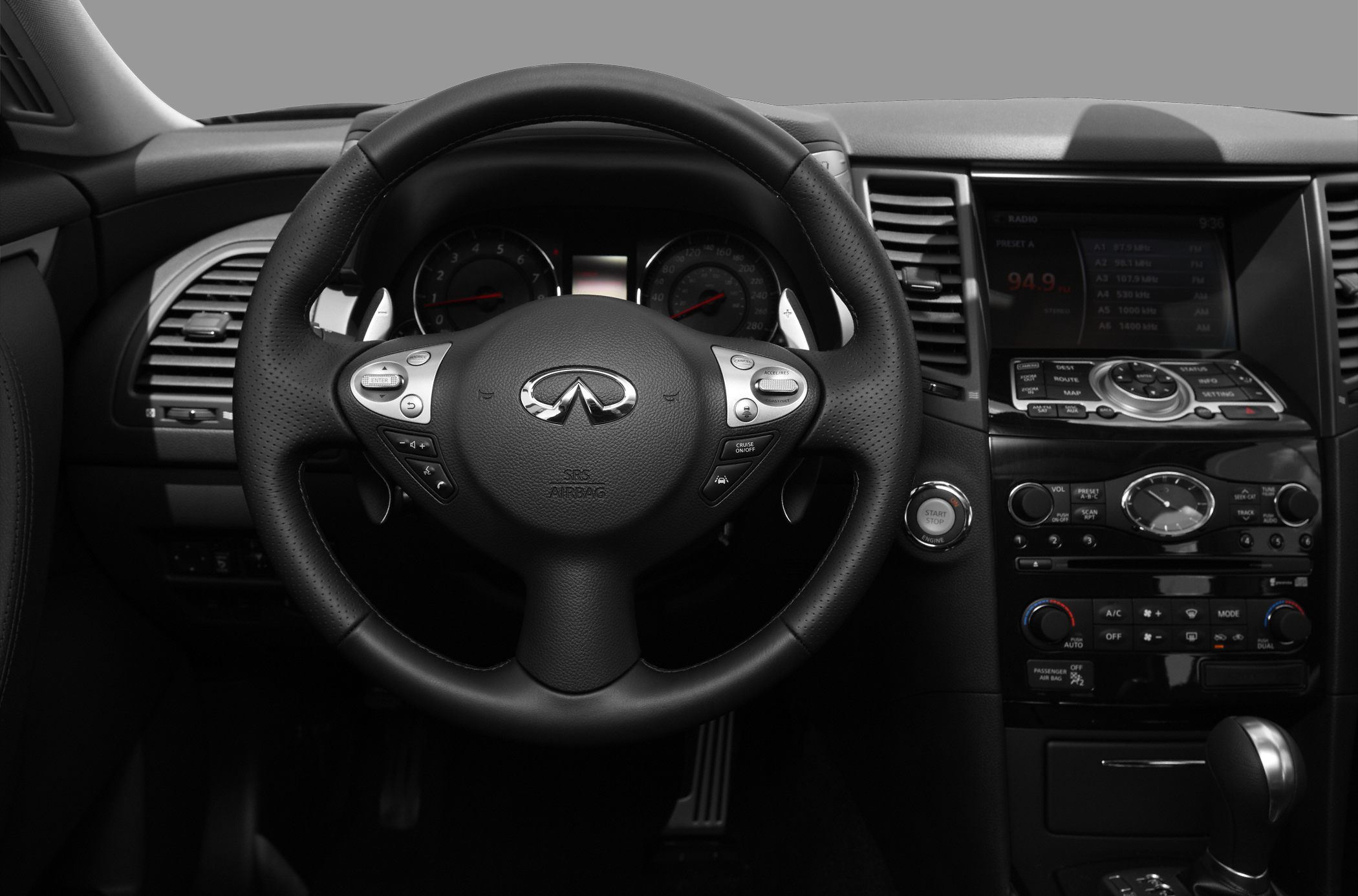 Steering wheel with controls and digital dashboard features
