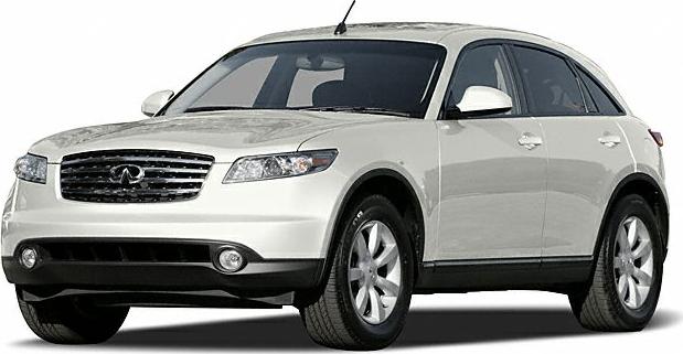 Front side view of a white SUV with distinctive styling