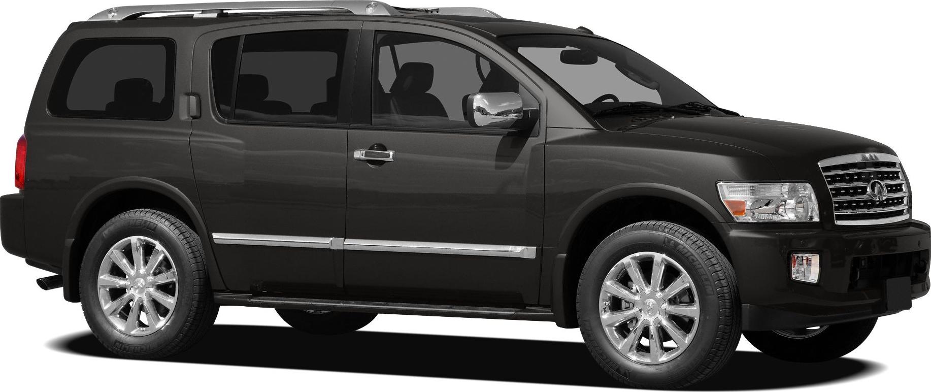 Side profile showing chrome accents, alloy wheels, and tinted windows.