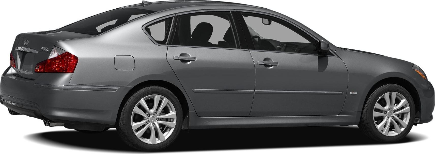 Sleek sedan side profile with alloy wheels and dual exhaust