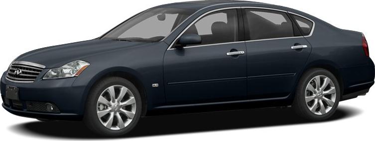 Side profile of luxury sedan with alloy wheels and sleek design