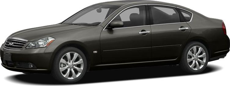 Side profile and front view of a luxury sedan with alloy wheels.