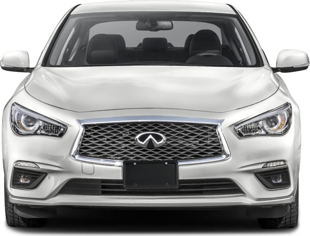Front view with distinctive grille and headlights