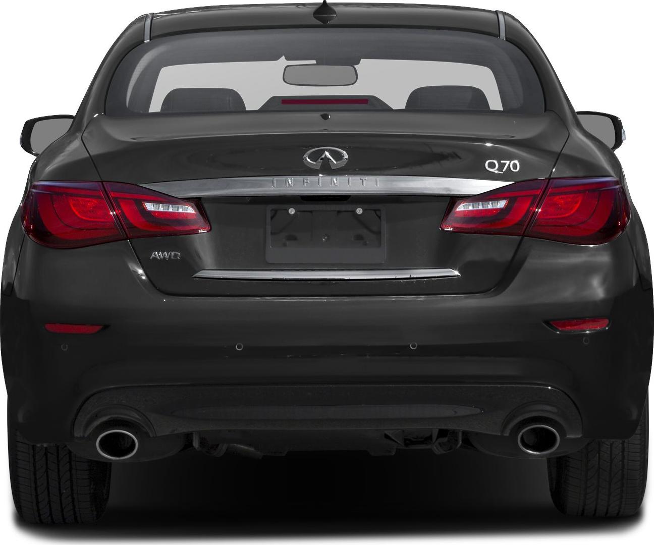Rear view with dual exhaust and LED taillights