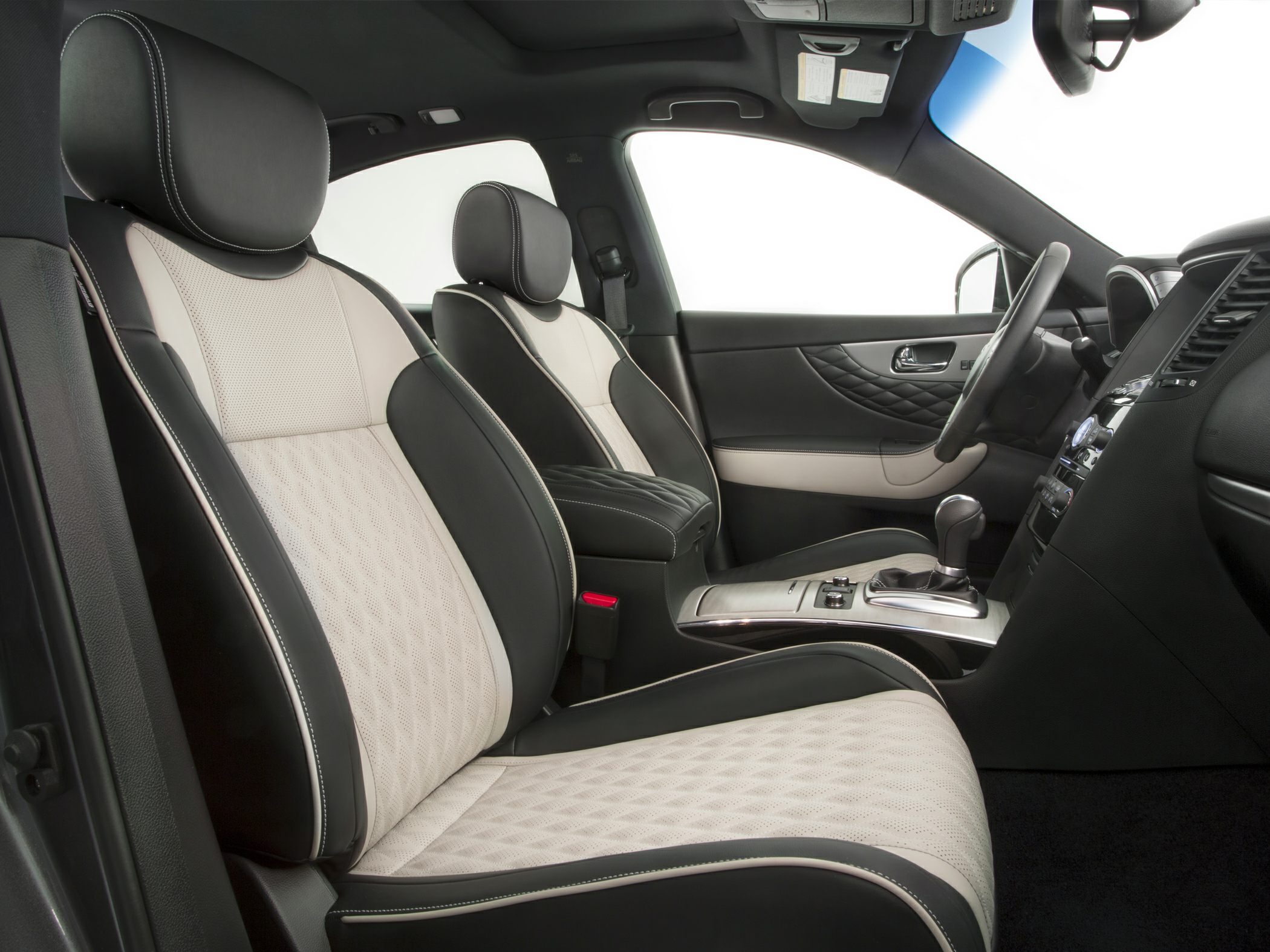 Two-tone leather seats and premium interior features