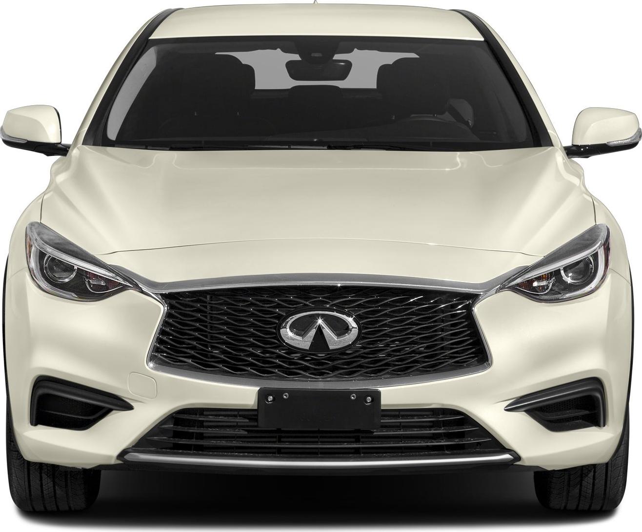 Front view with signature grille and sleek headlamps