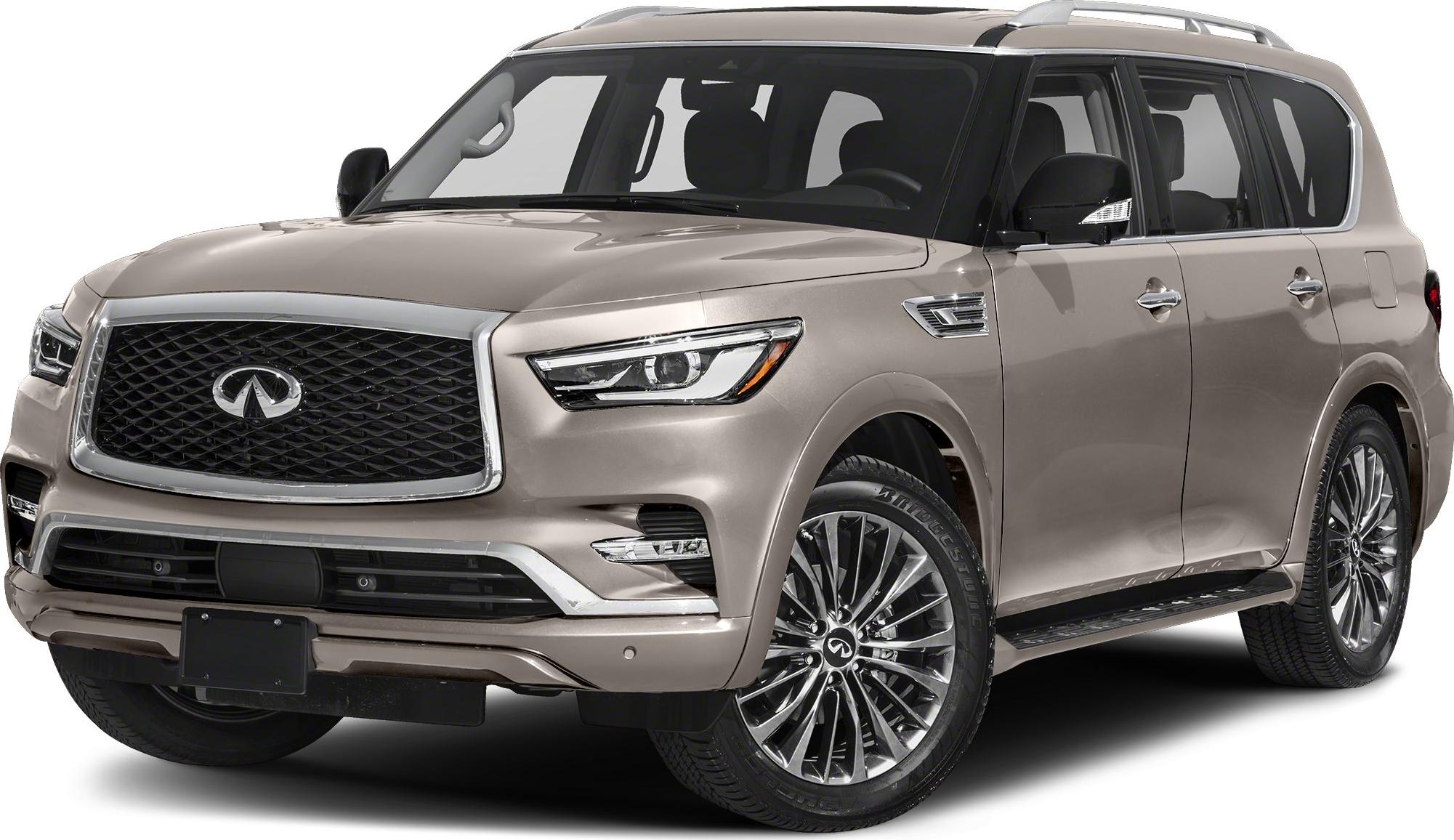 Luxurious SUV with prominent front grille and intricate alloy wheels