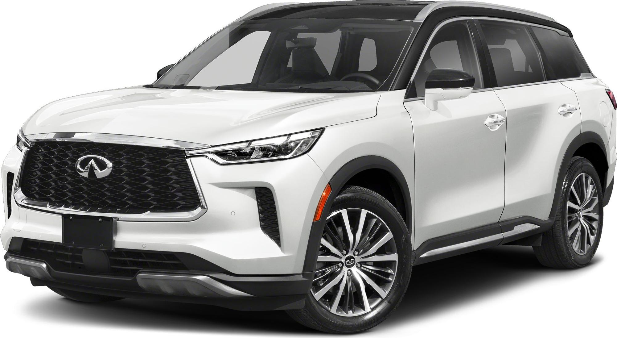 Front fascia with large grille and sleek LED headlights