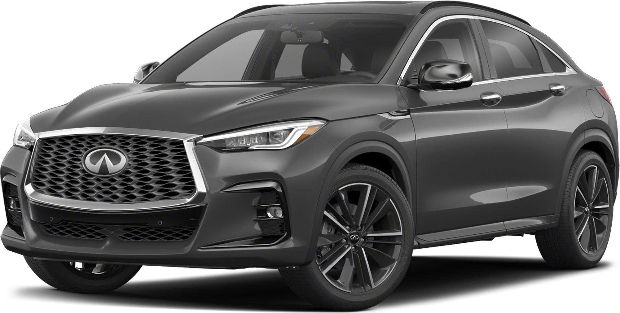 Prominent front grille and sleek LED headlights of a modern SUV.