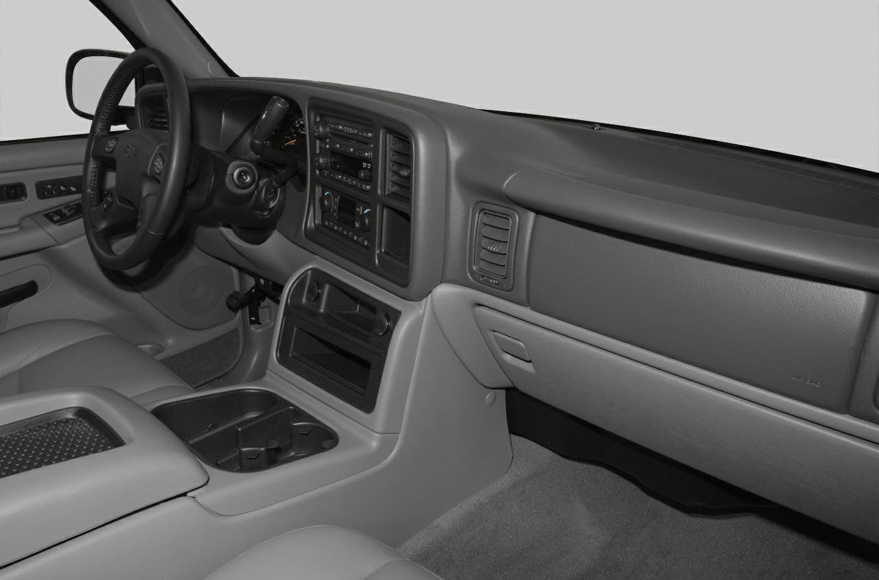 Interior dashboard and steering wheel with center console controls