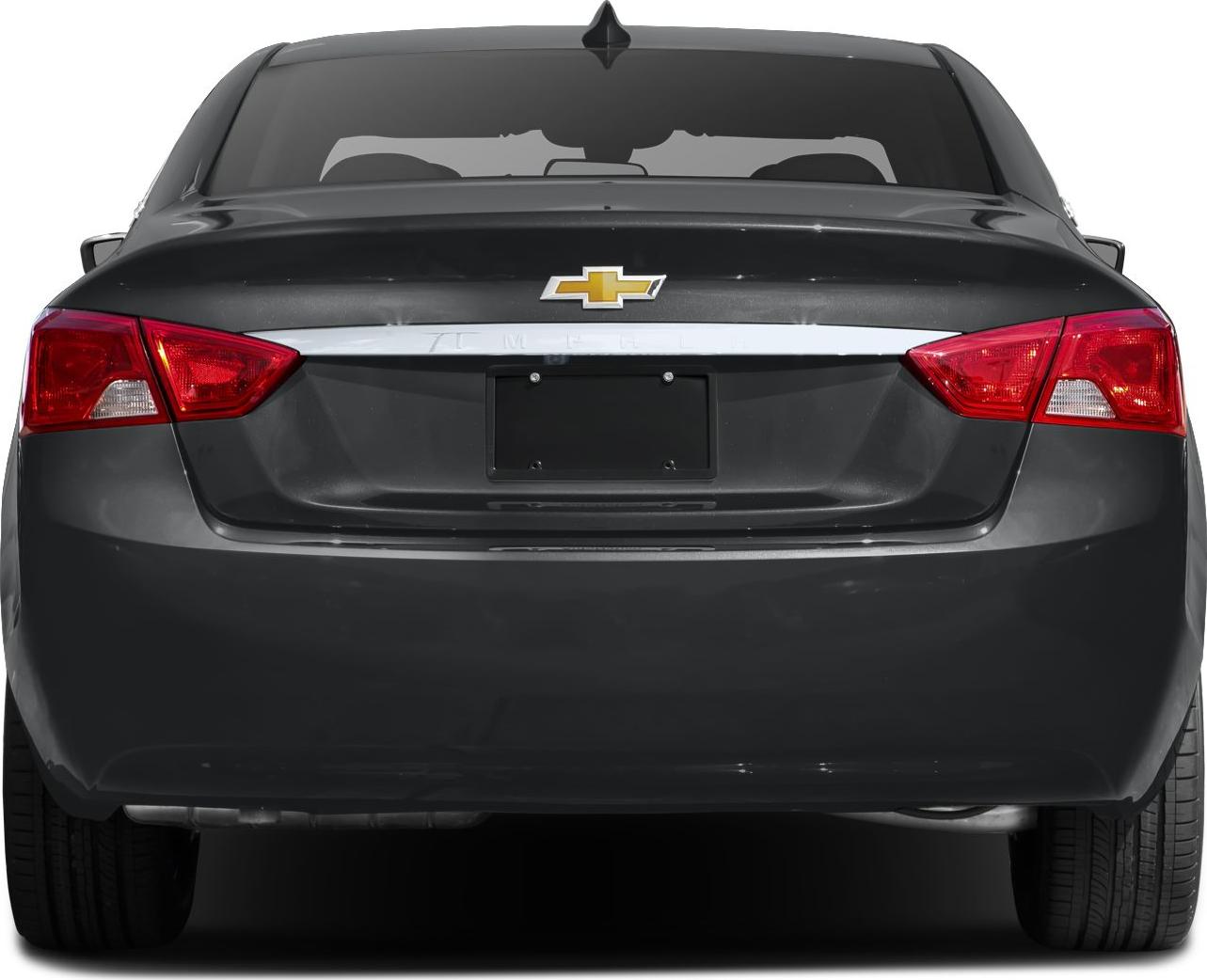 Rear view showing tail lights, trunk, and rear window design