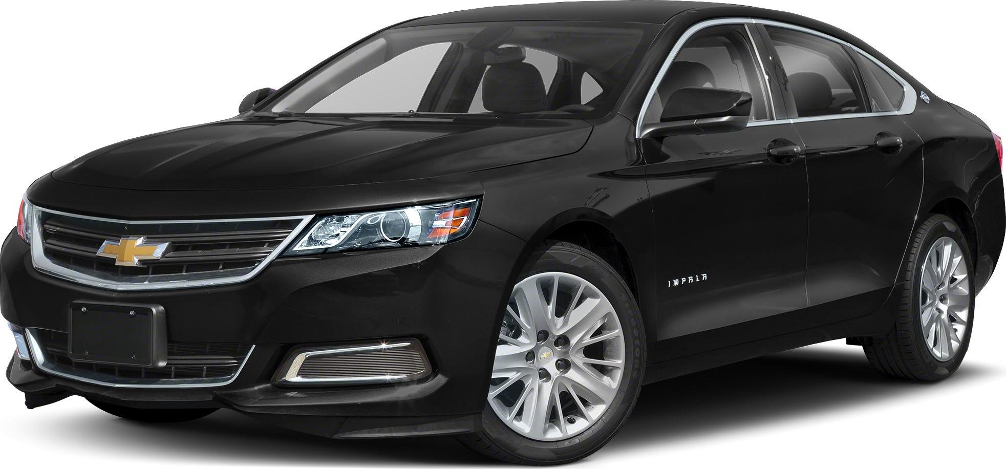 Front and side view of a black sedan with chrome accented grille and alloy wheels