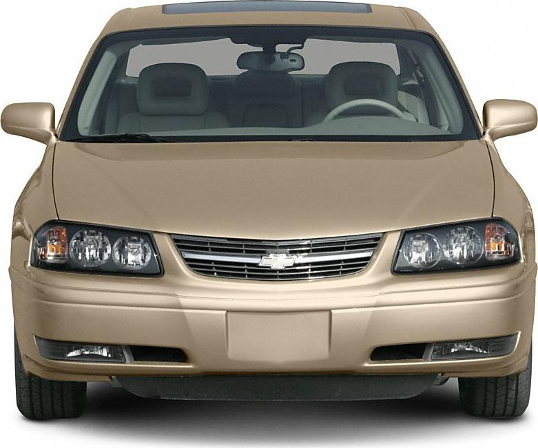 Front view with dual headlights and chrome grille