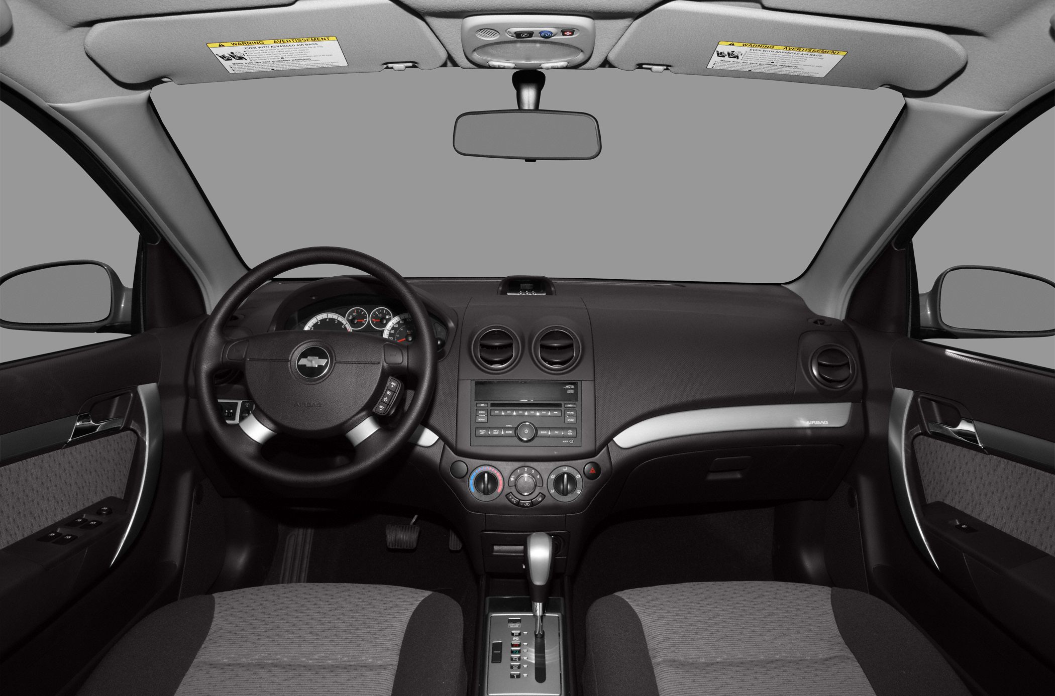 Dashboard, steering wheel, center console, air vents interior features