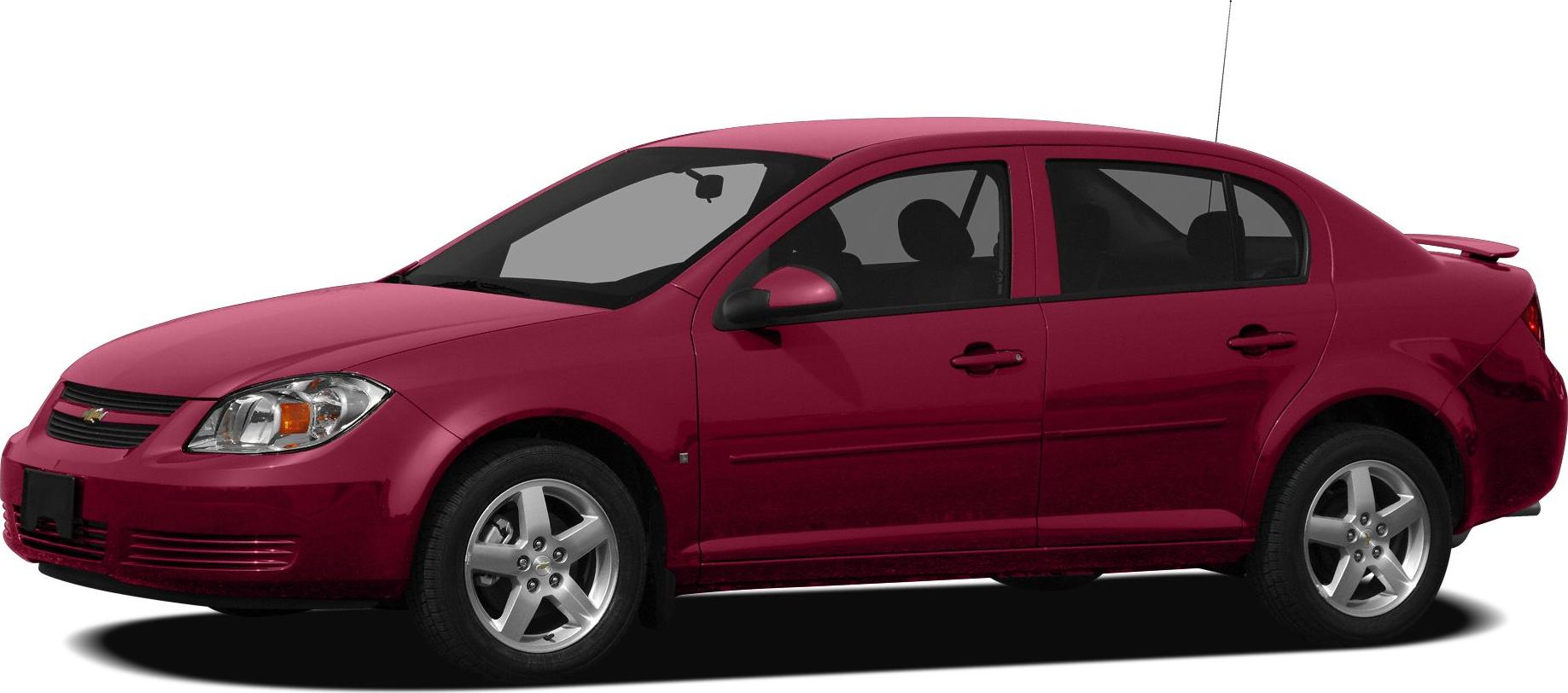 Red sedan showing side profile with four doors and rear spoiler.