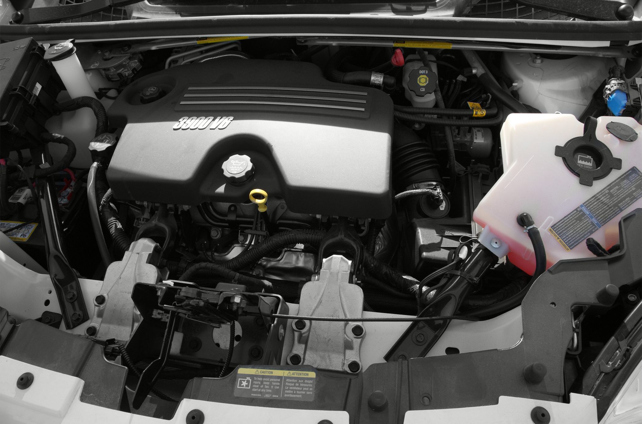 3900 V6 engine cover and minivan engine bay components