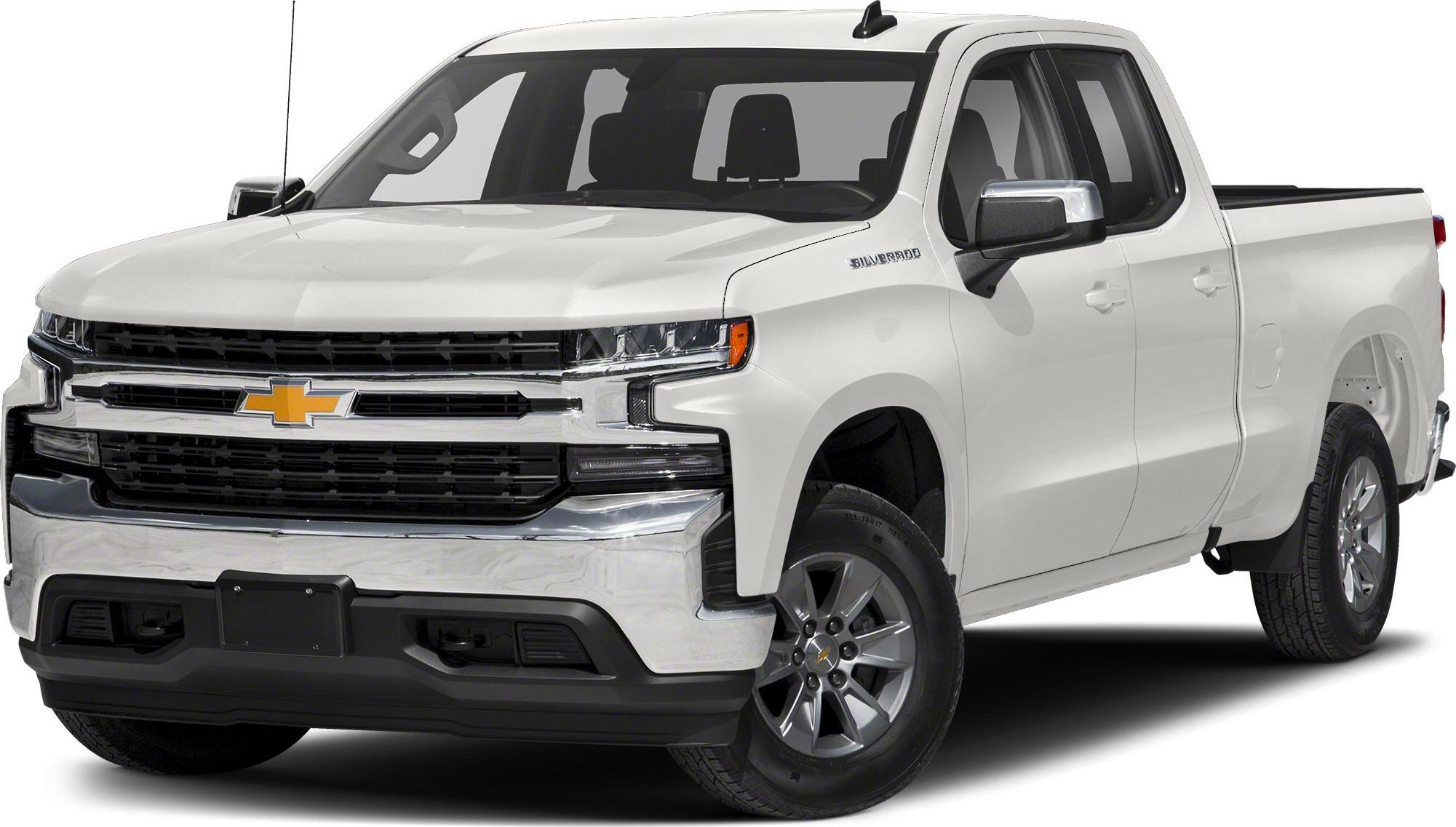 Front grille and side profile of a full-size pickup truck