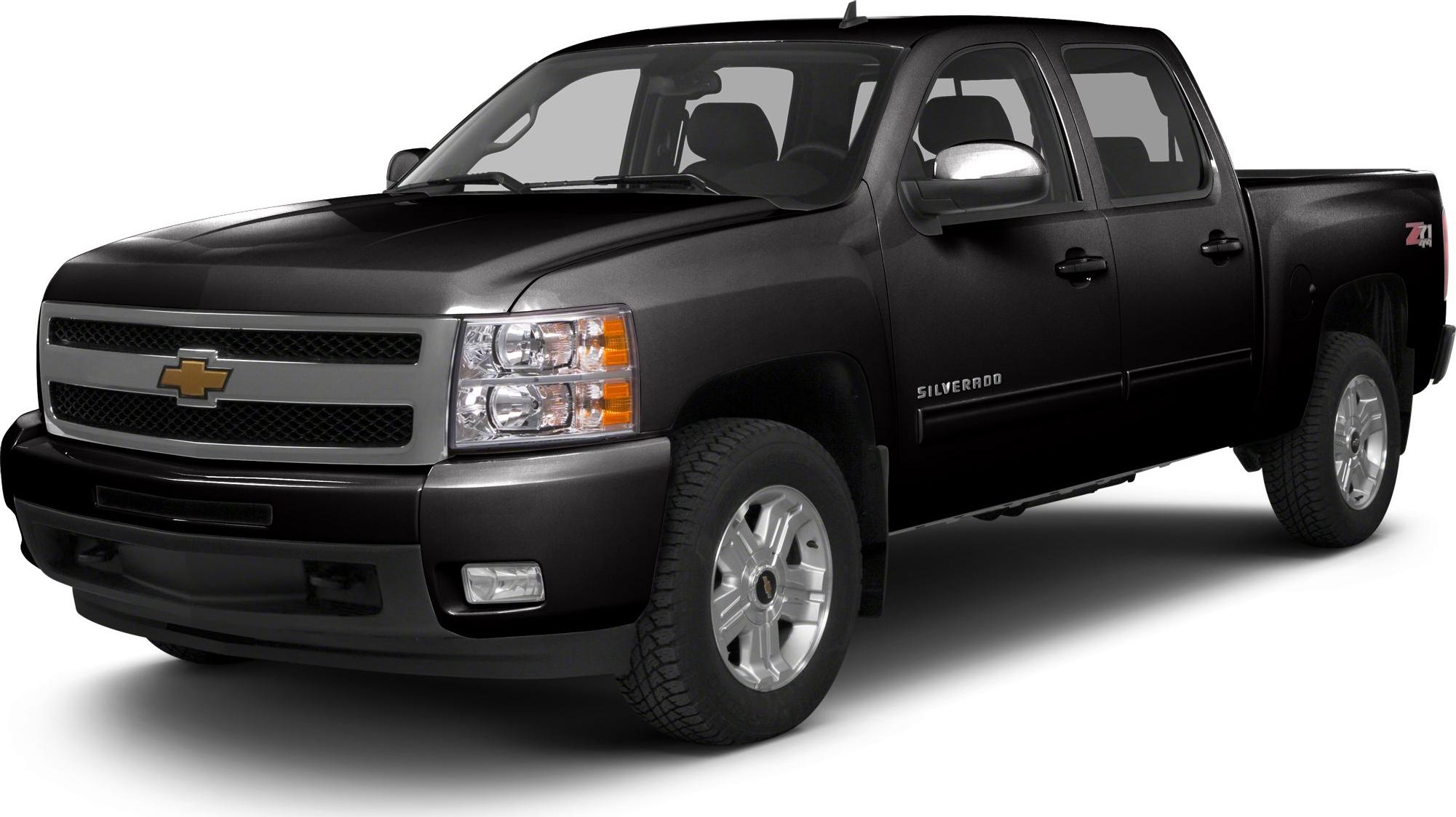 Front grille and body side of full-size pickup truck with crew cab and standard bed