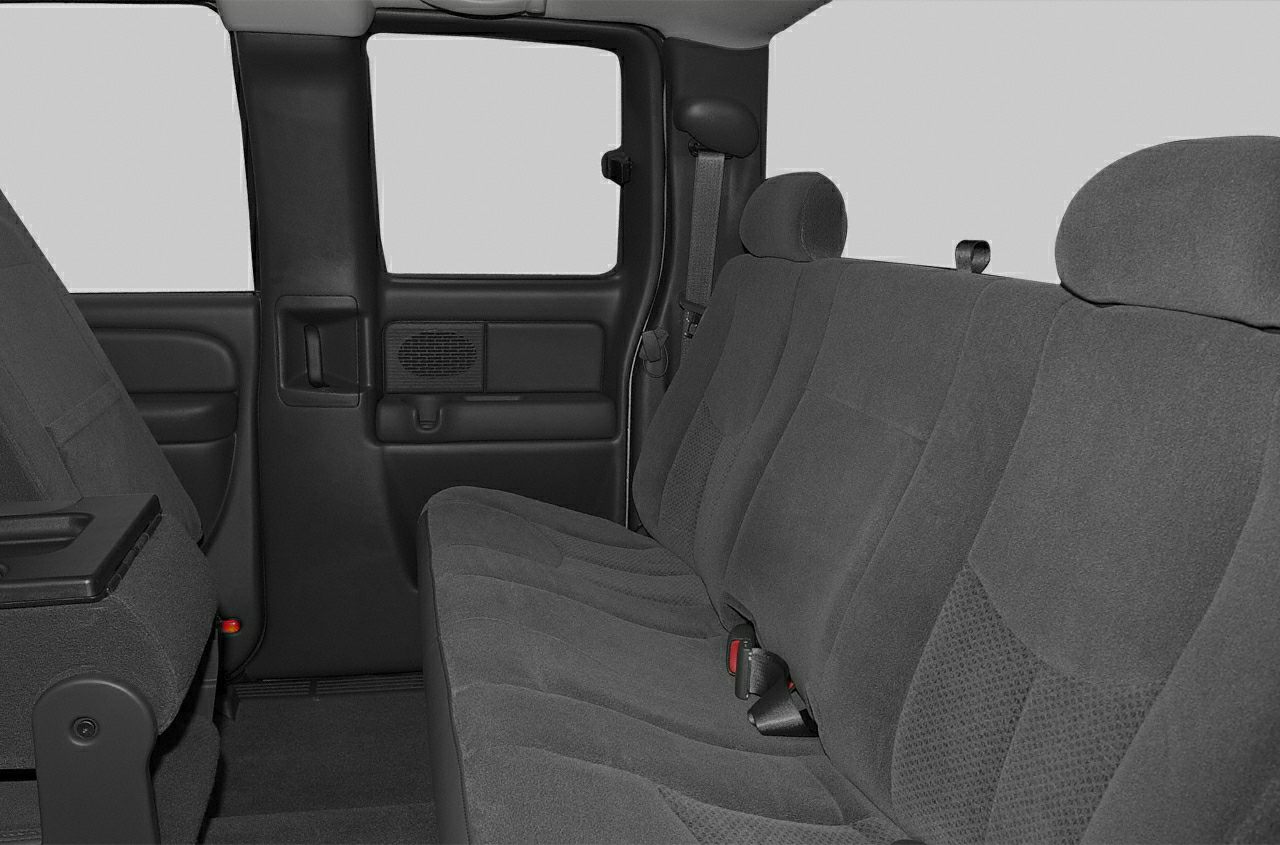 Fabric rear seats and door panel in crew cab pickup