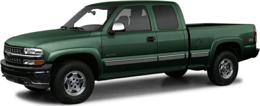 Side view of extended crew cab pickup with truck bed.