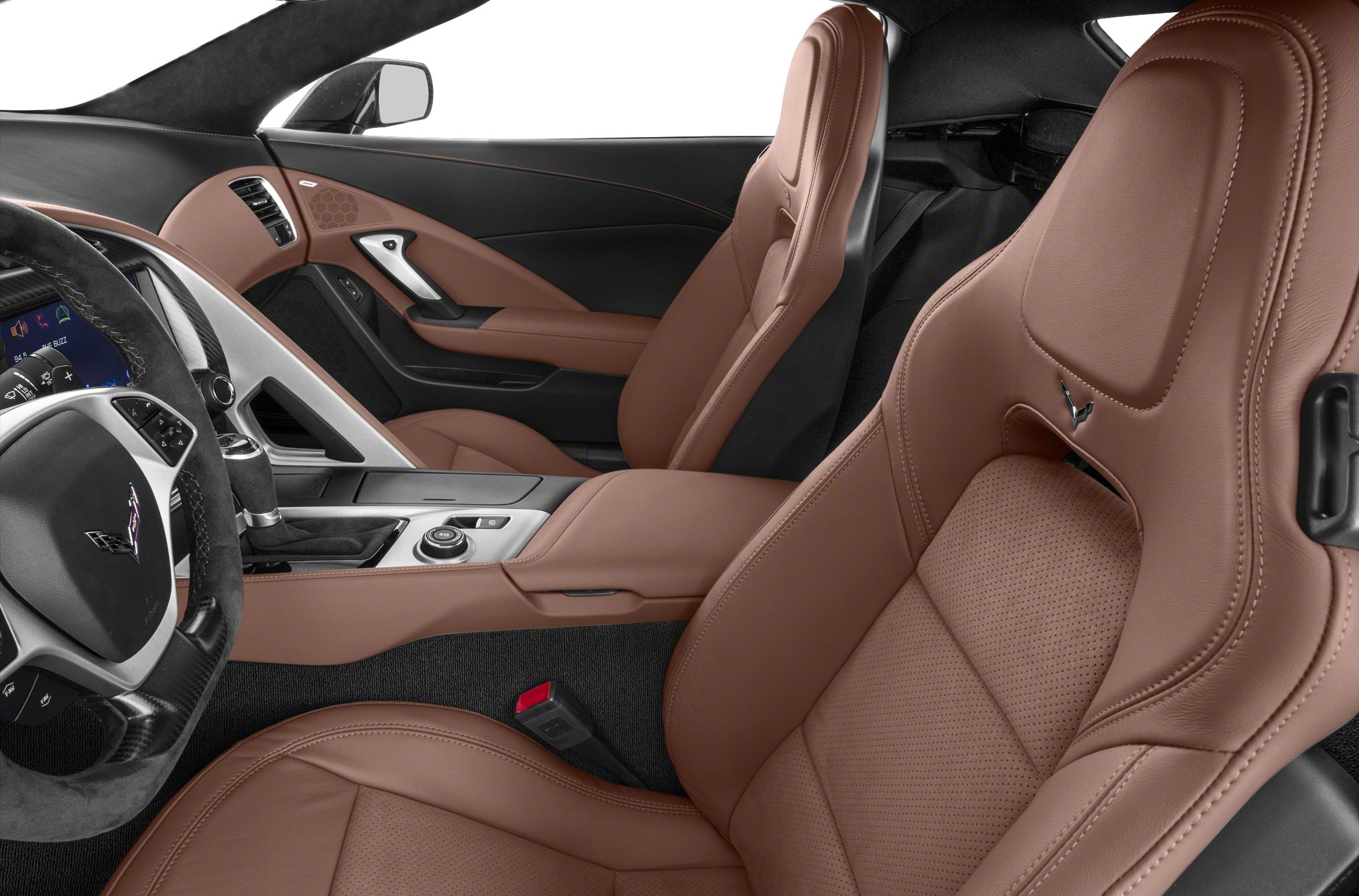 Leather seats and modern dashboard with sporty design