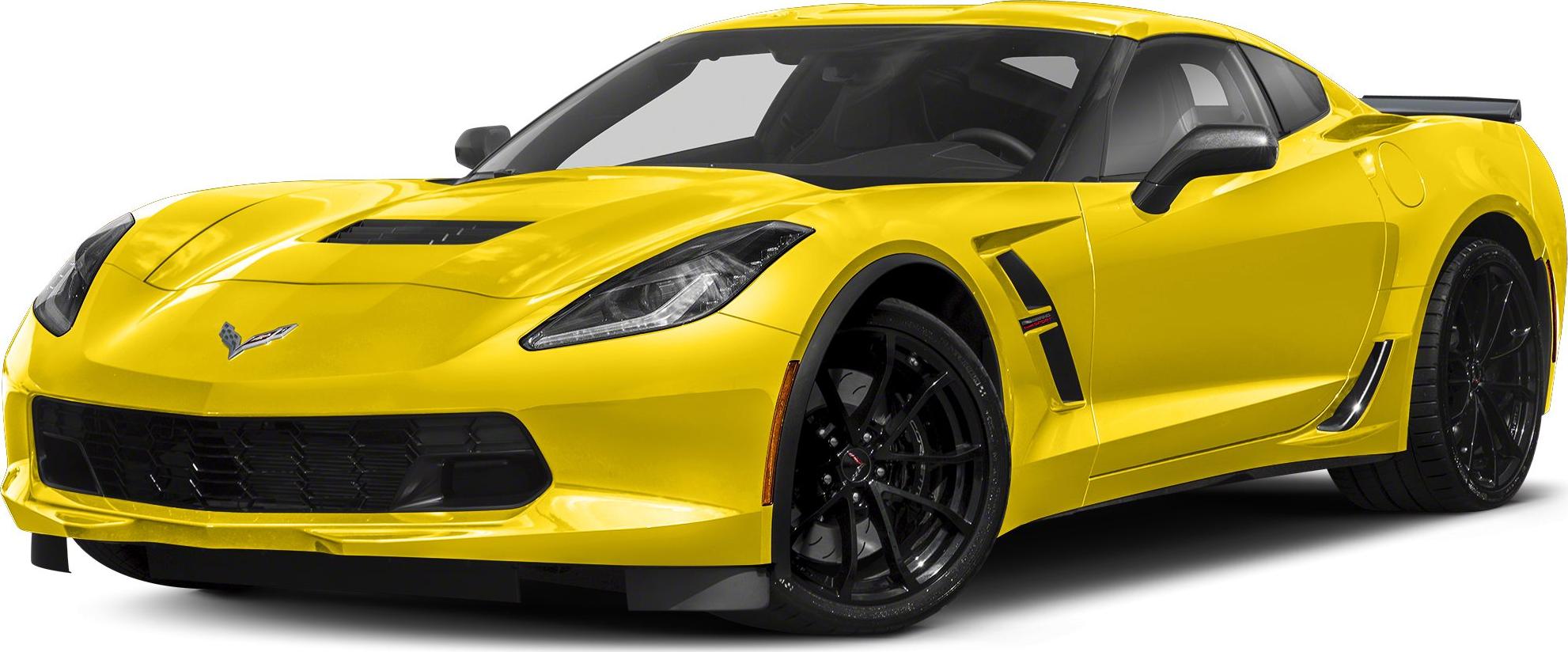 3/4 front-left view, Corvette Racing Yellow Tintcoat