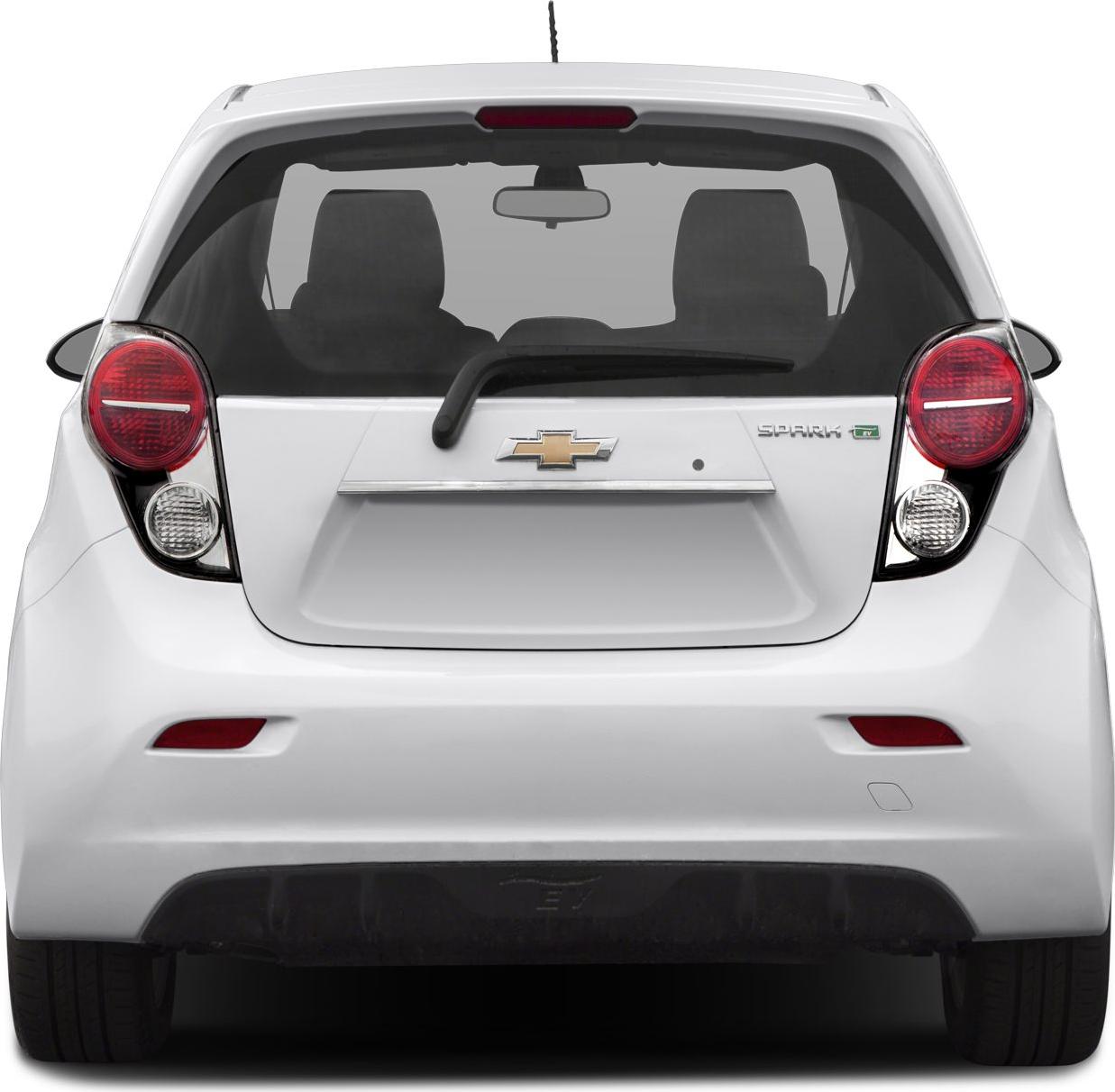 Rear view of a compact hatchback with distinctive taillights and rear wiper