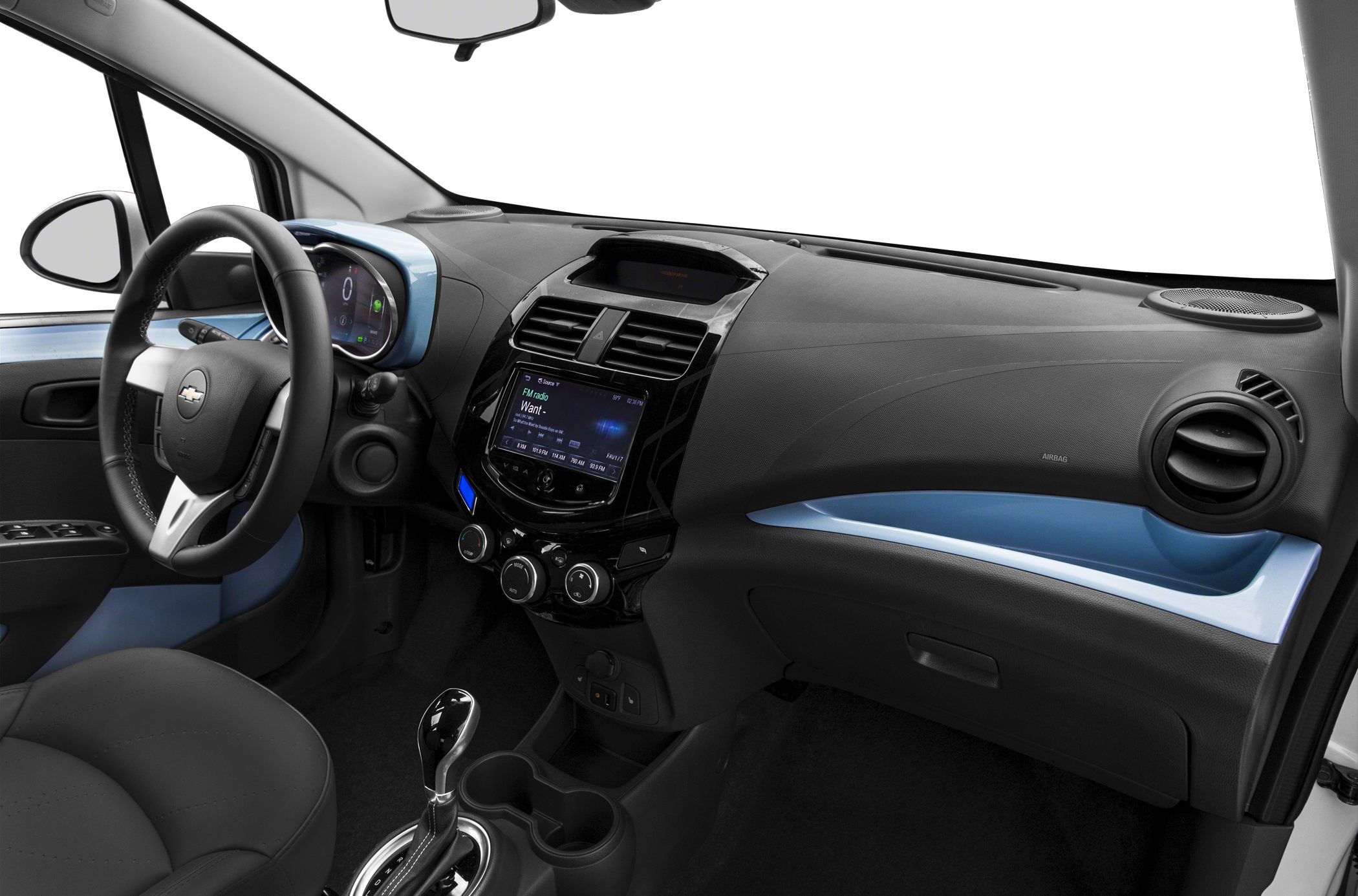 Digital dashboard and infotainment with compact control layout