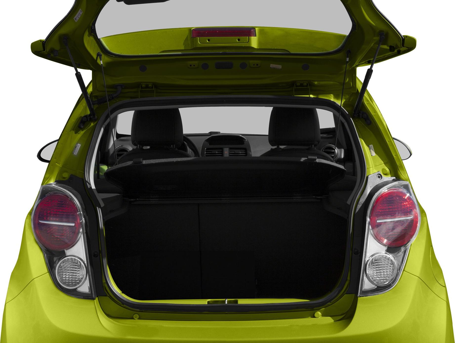 Open rear hatch showing cargo space and rear seats