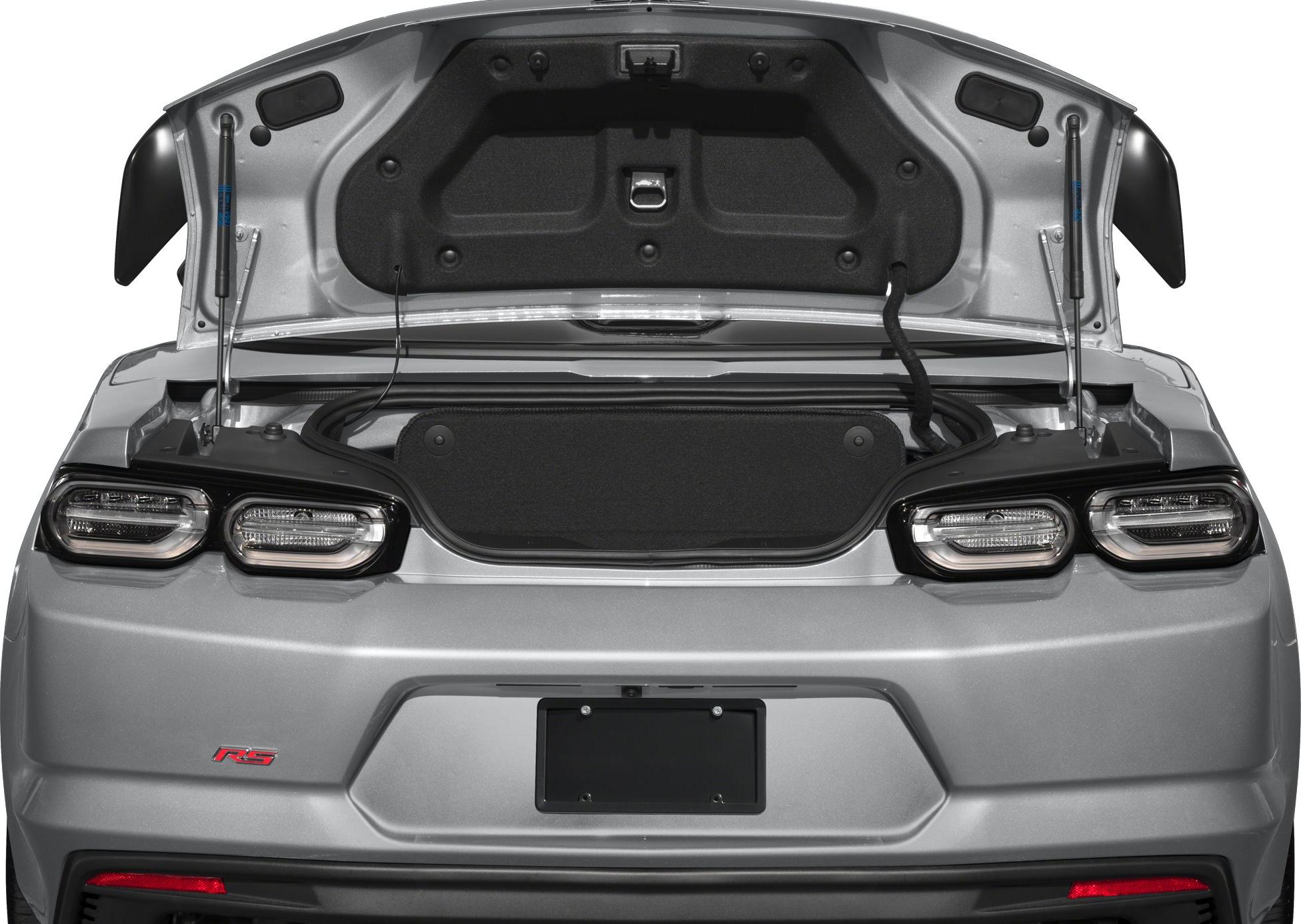 Open trunk lid with dual LED taillights and RS badge