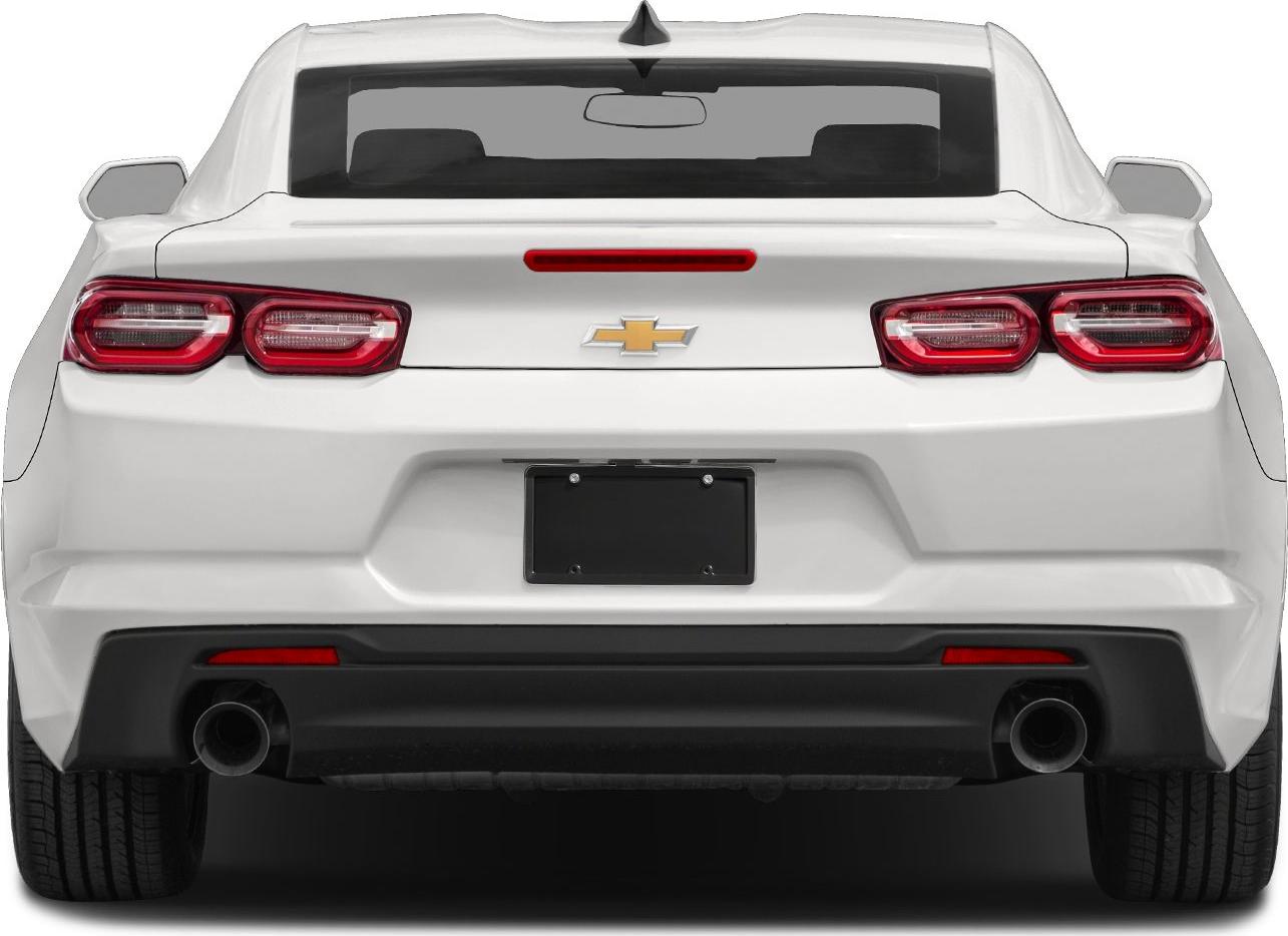 Rear view showing dual exhaust and distinctive taillights