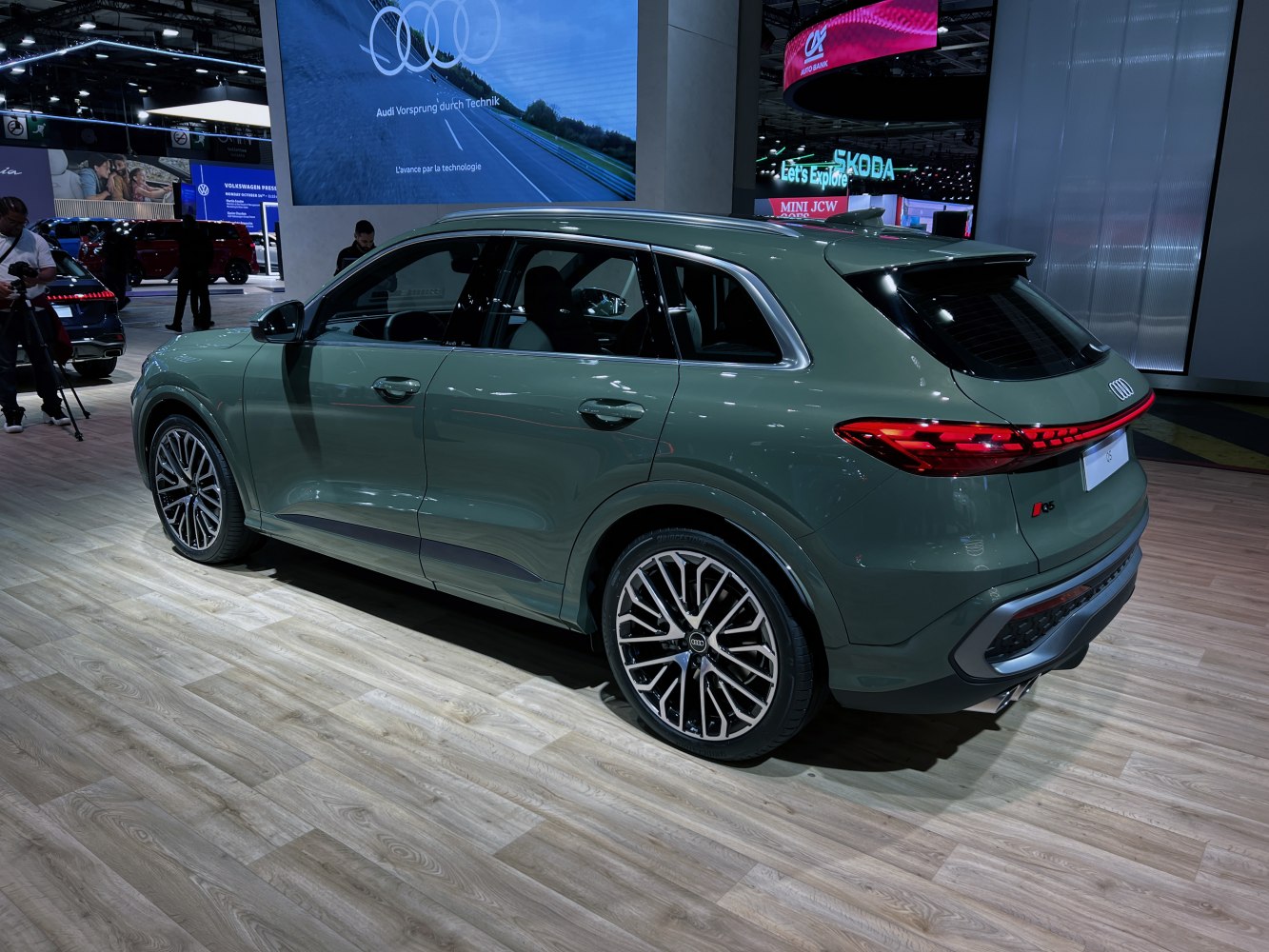 Rear and side profile with LED taillights and multi-spoke alloy wheels