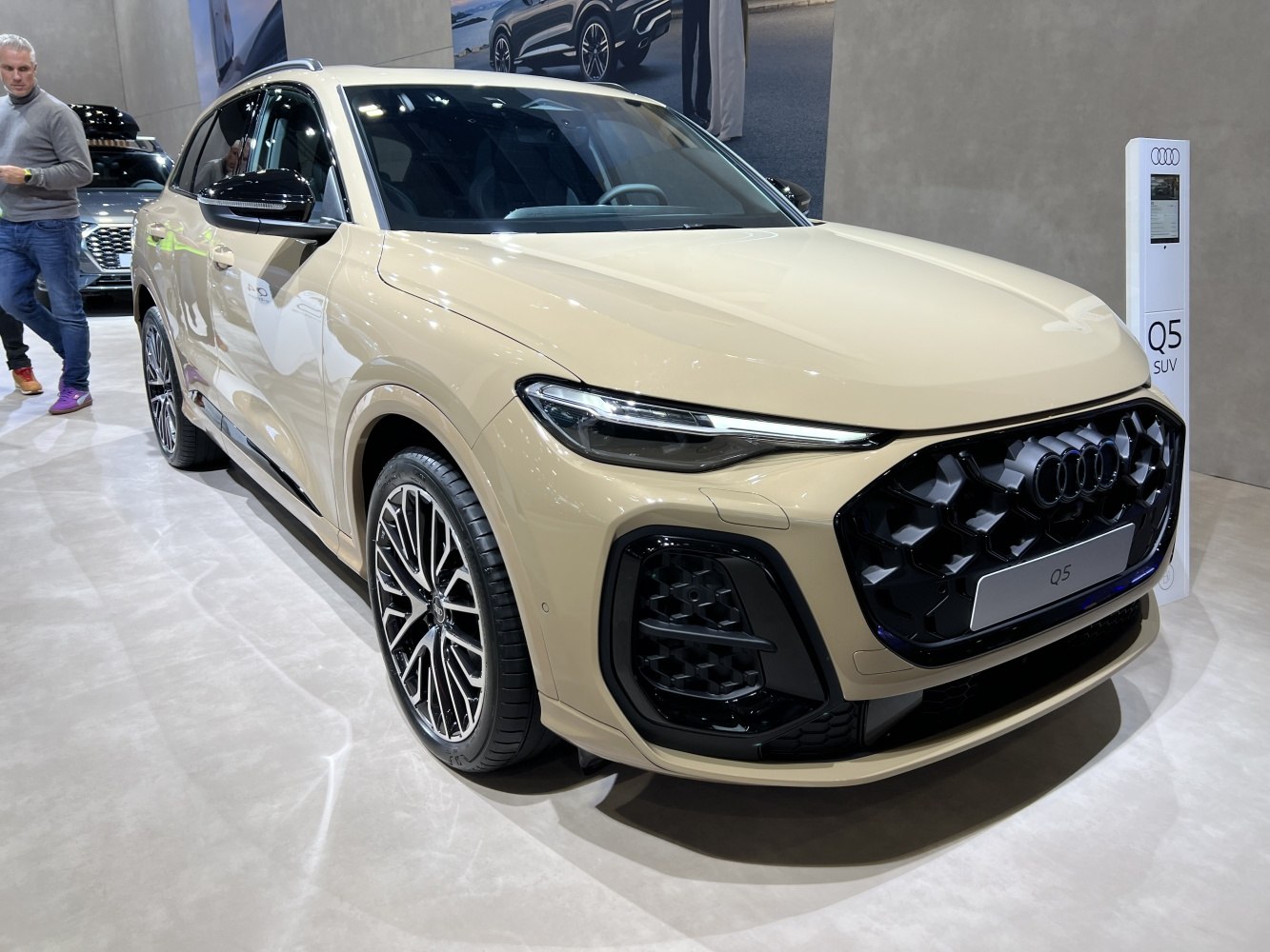 Modern SUV with aggressive front grille and sharp LED headlights