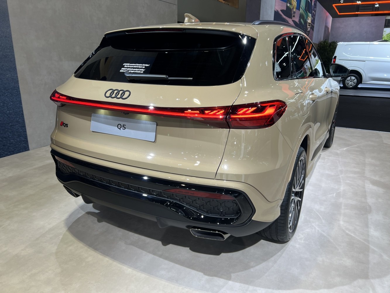 Rear view with full LED tail lights and dual exhaust outlets