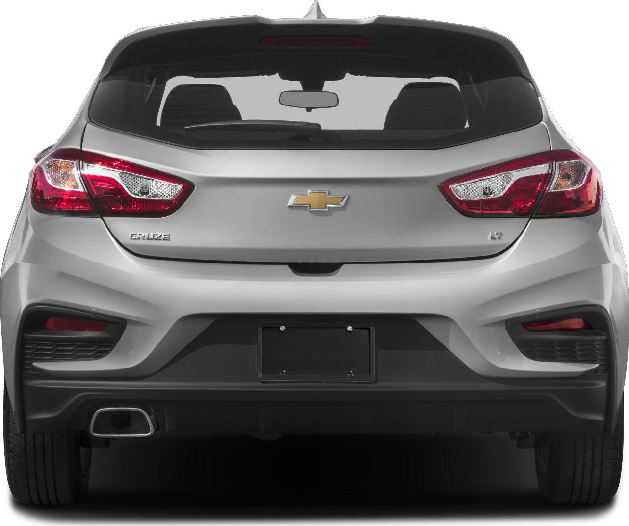 Rear view with distinct tail lights and rear bumper design