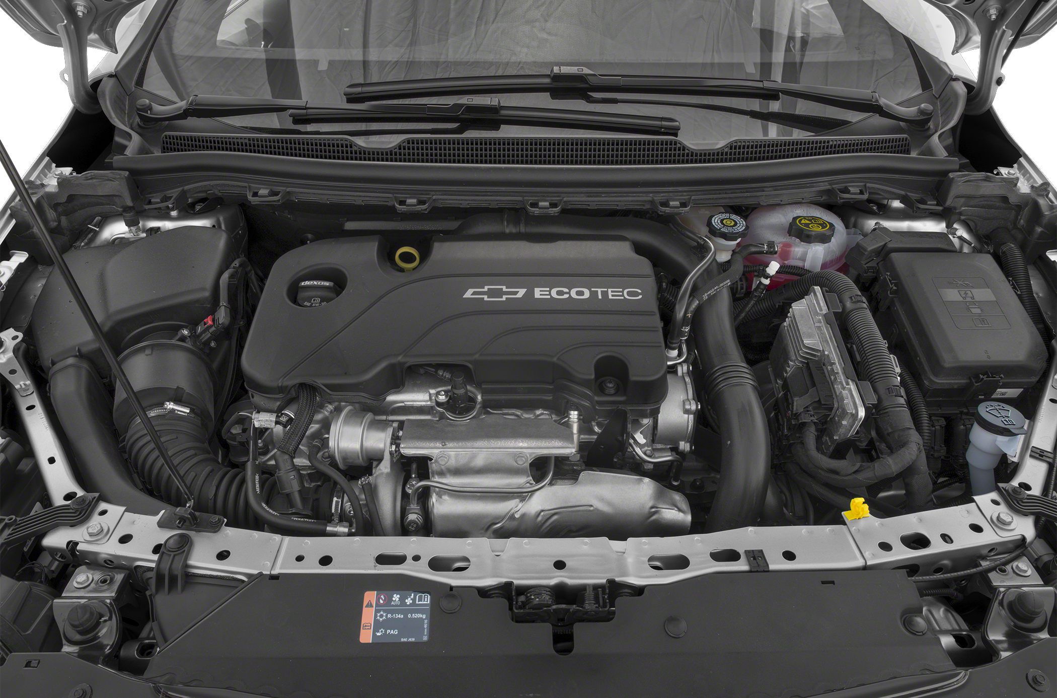 ECOTEC engine bay with visible components and layout