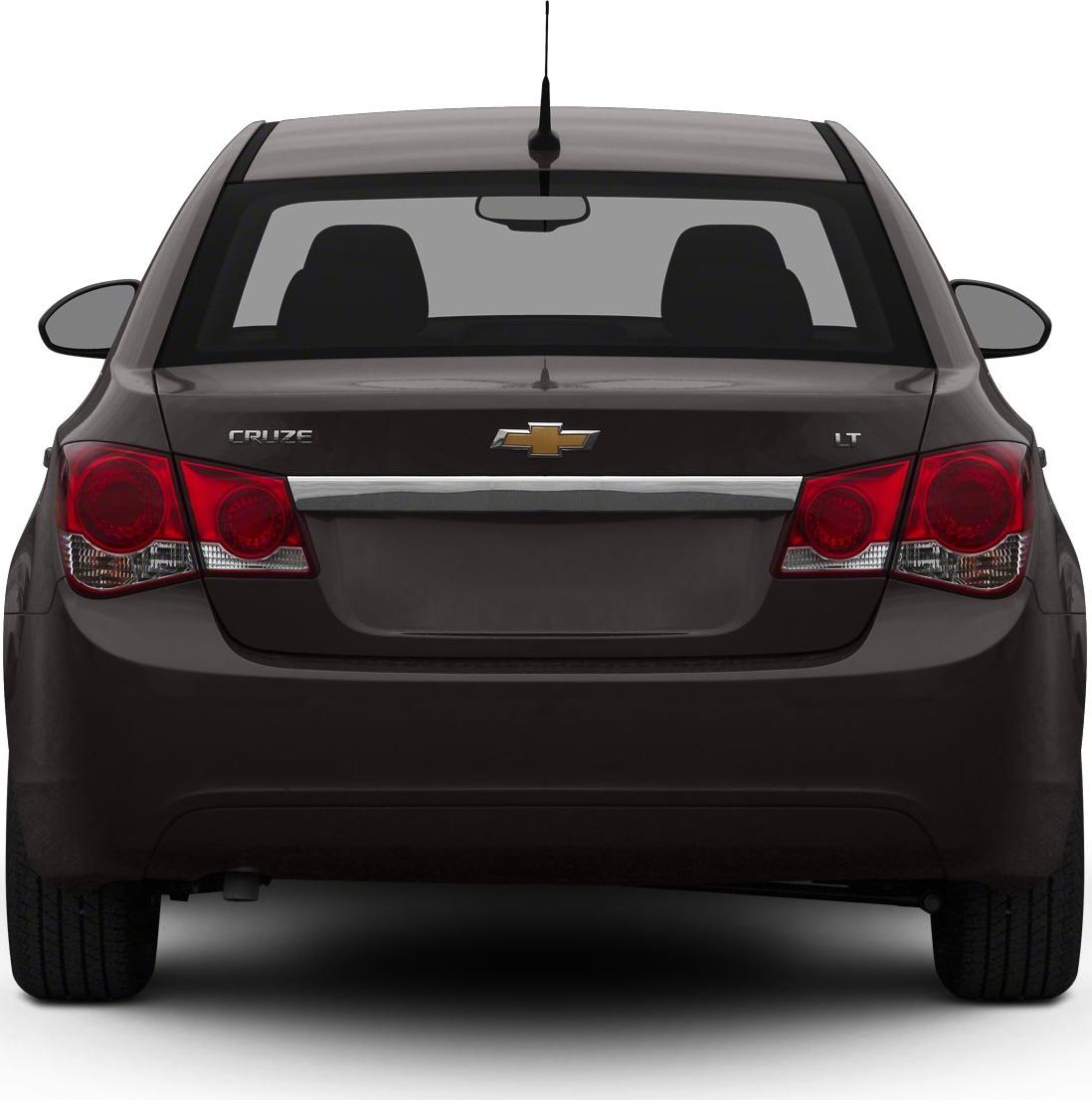 Rear view with distinct taillights and LT badge on compact sedan