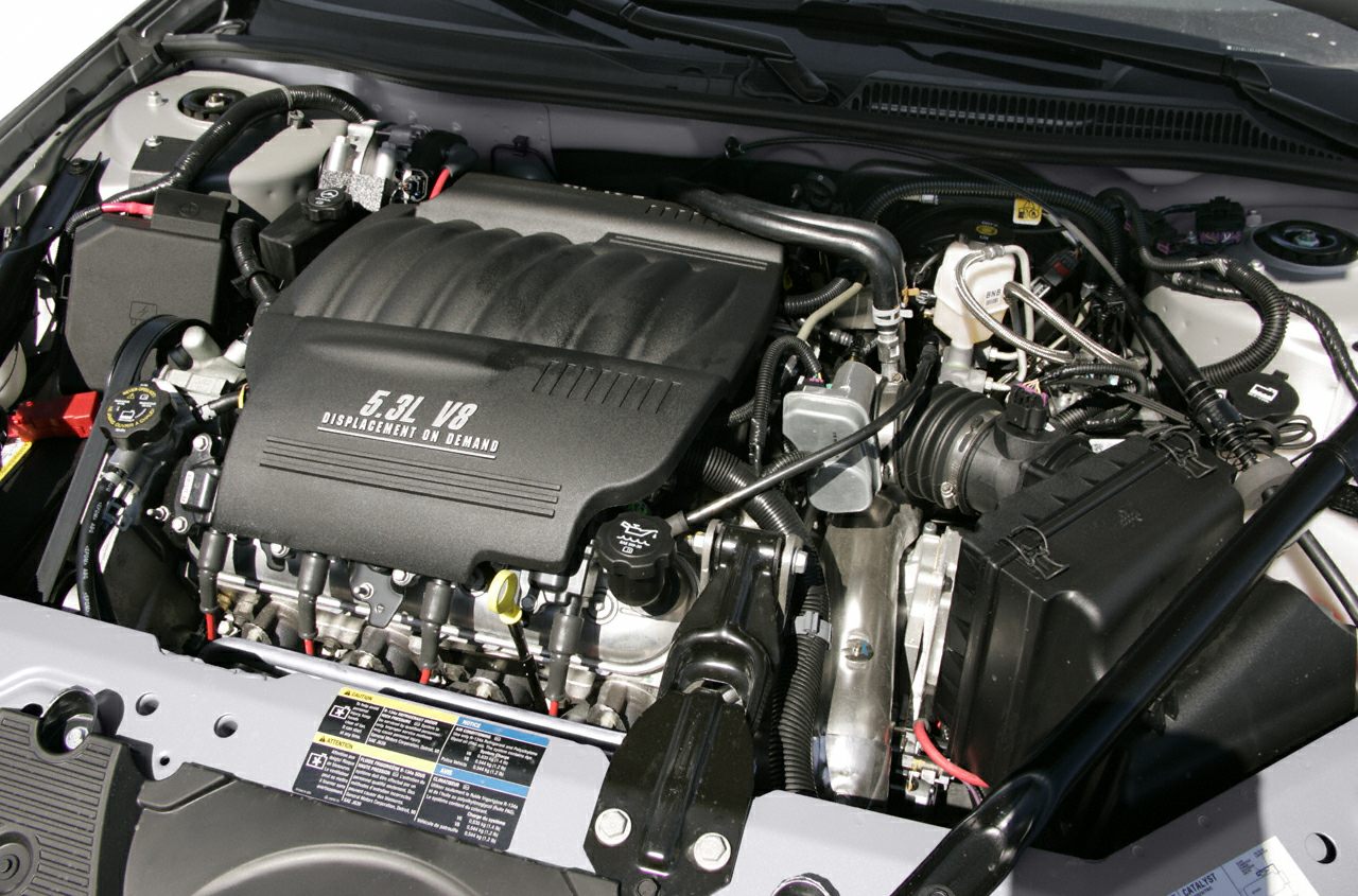 5.3L V8 engine with 'Displacement on Demand' in engine bay