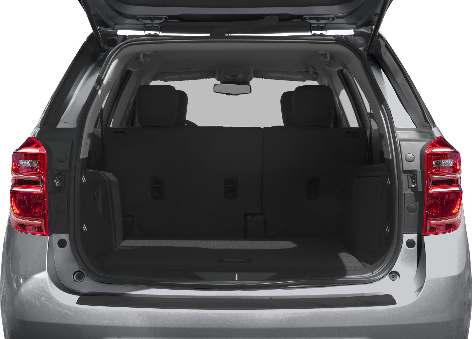 Open rear trunk with spacious cargo area and visible rear seats.